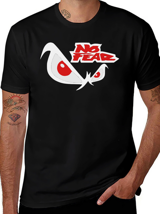 No Fear Graphic Print Black T-Shirt