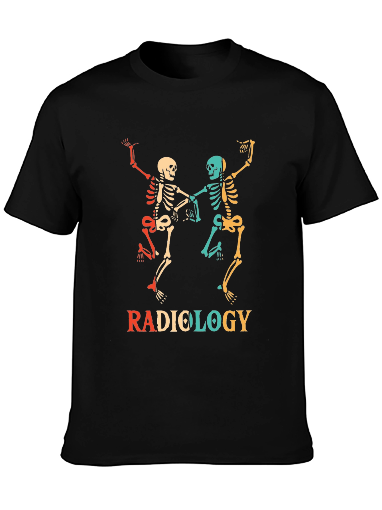 Radiology Skeleton T-Shirt - Retro Design