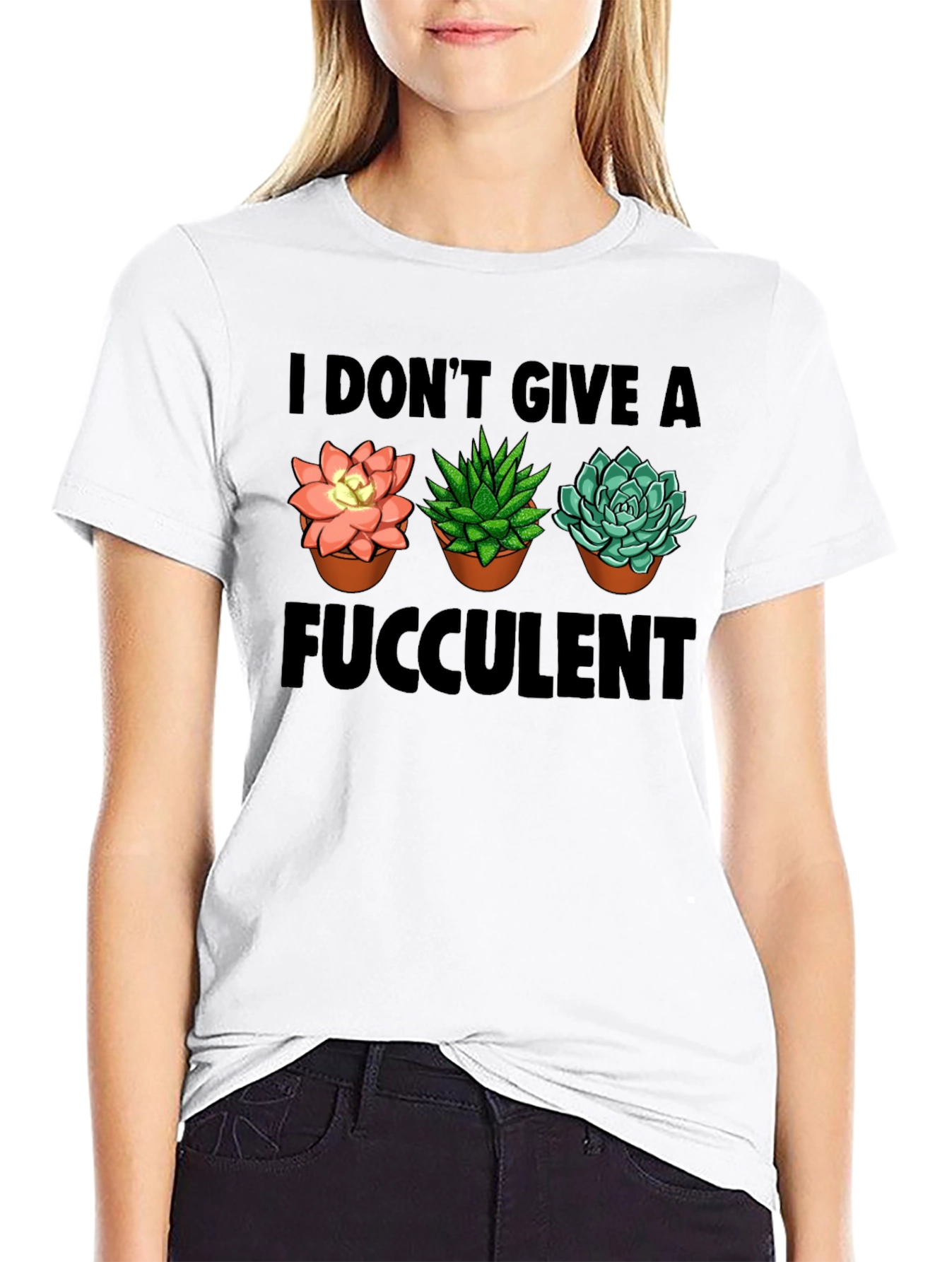 I Dont Give A Fucculent T-Shirt