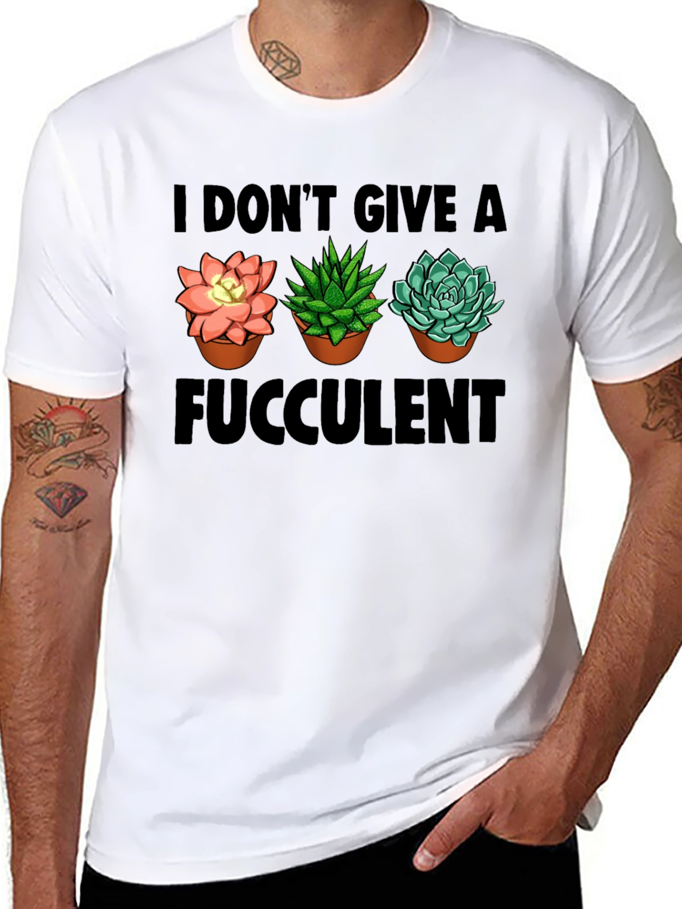 I Dont Give A Fucculent T-Shirt
