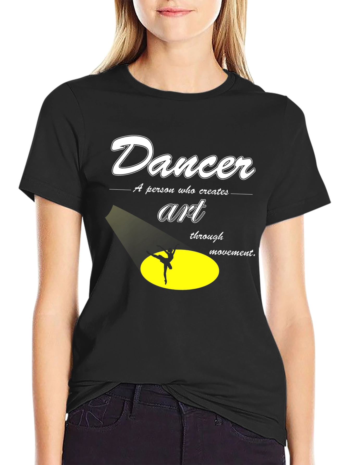 Dancer Art Graphic T-Shirt - Movement Creates Art