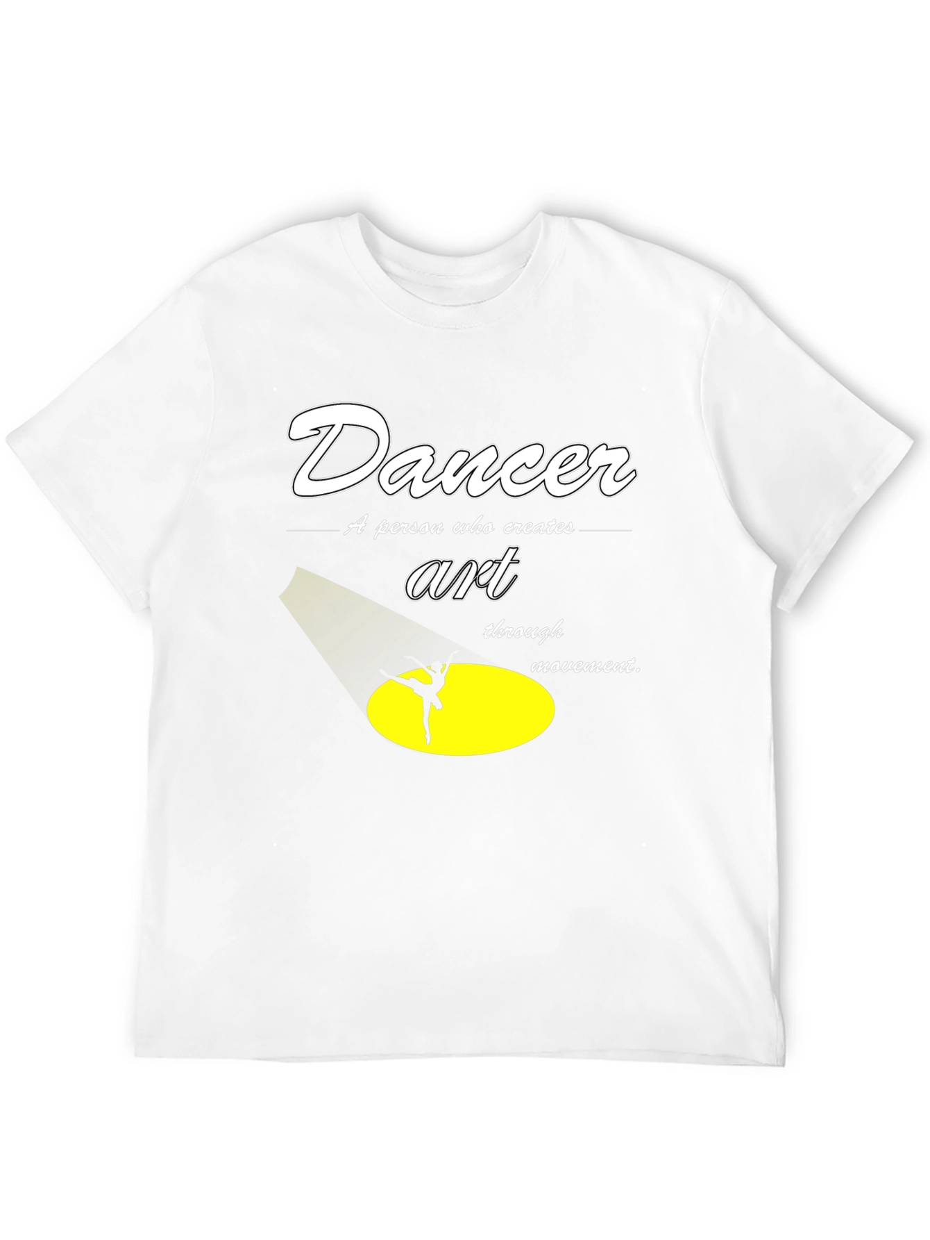 Dancer Art Graphic T-Shirt - Movement Creates Art