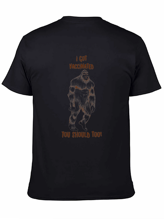 I Got Vaccinated Bigfoot Tee