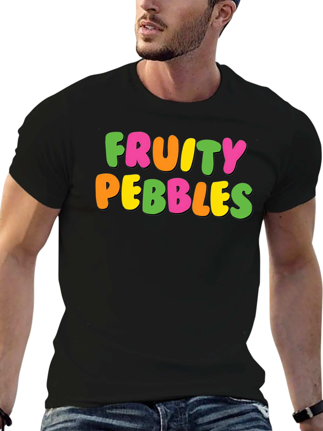 Fruity Pebbles Graphic Tee - Black
