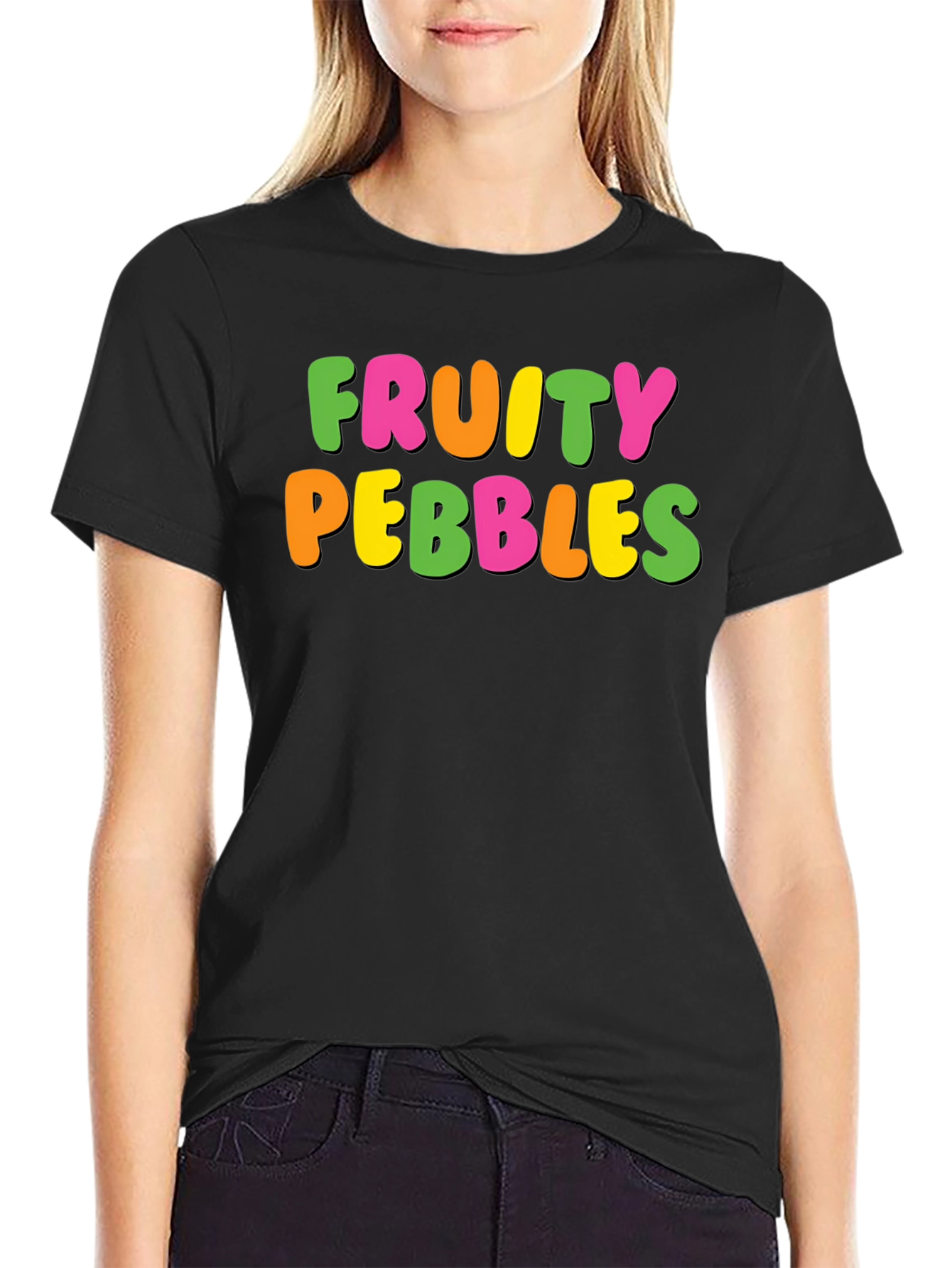 Fruity Pebbles Graphic Tee - Black