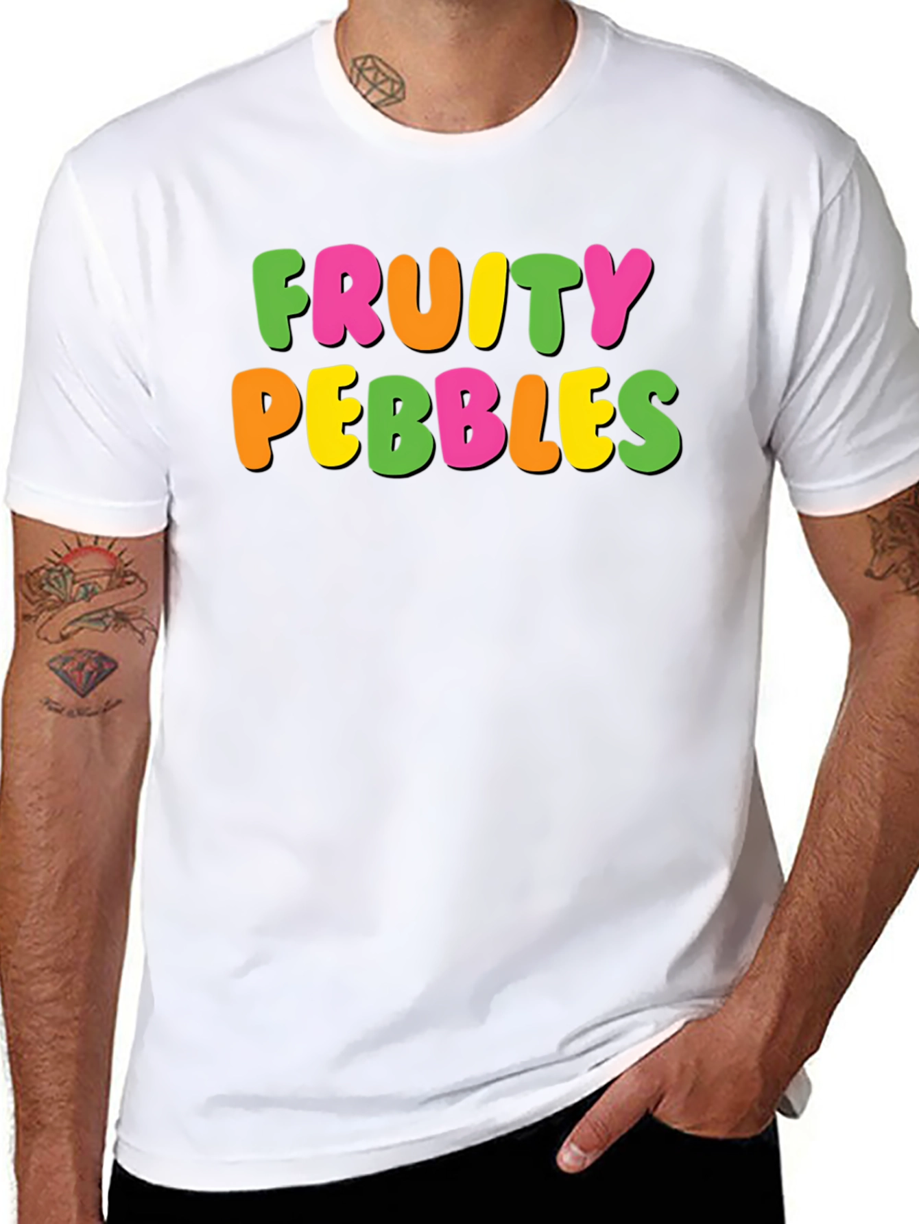 Fruity Pebbles Graphic Tee - Black
