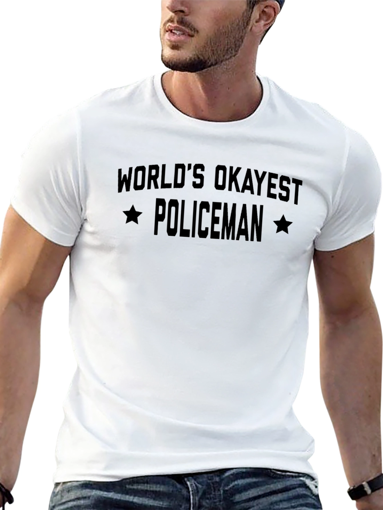 Worlds Okayest Policeman T-Shirt