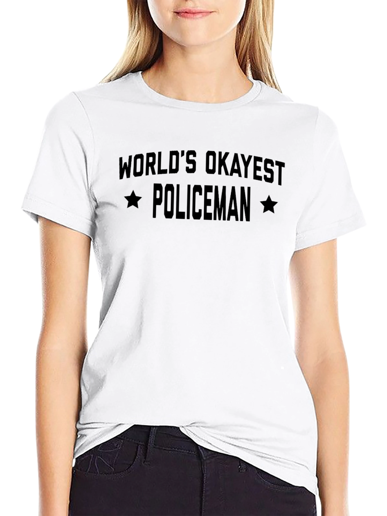 Worlds Okayest Policeman T-Shirt