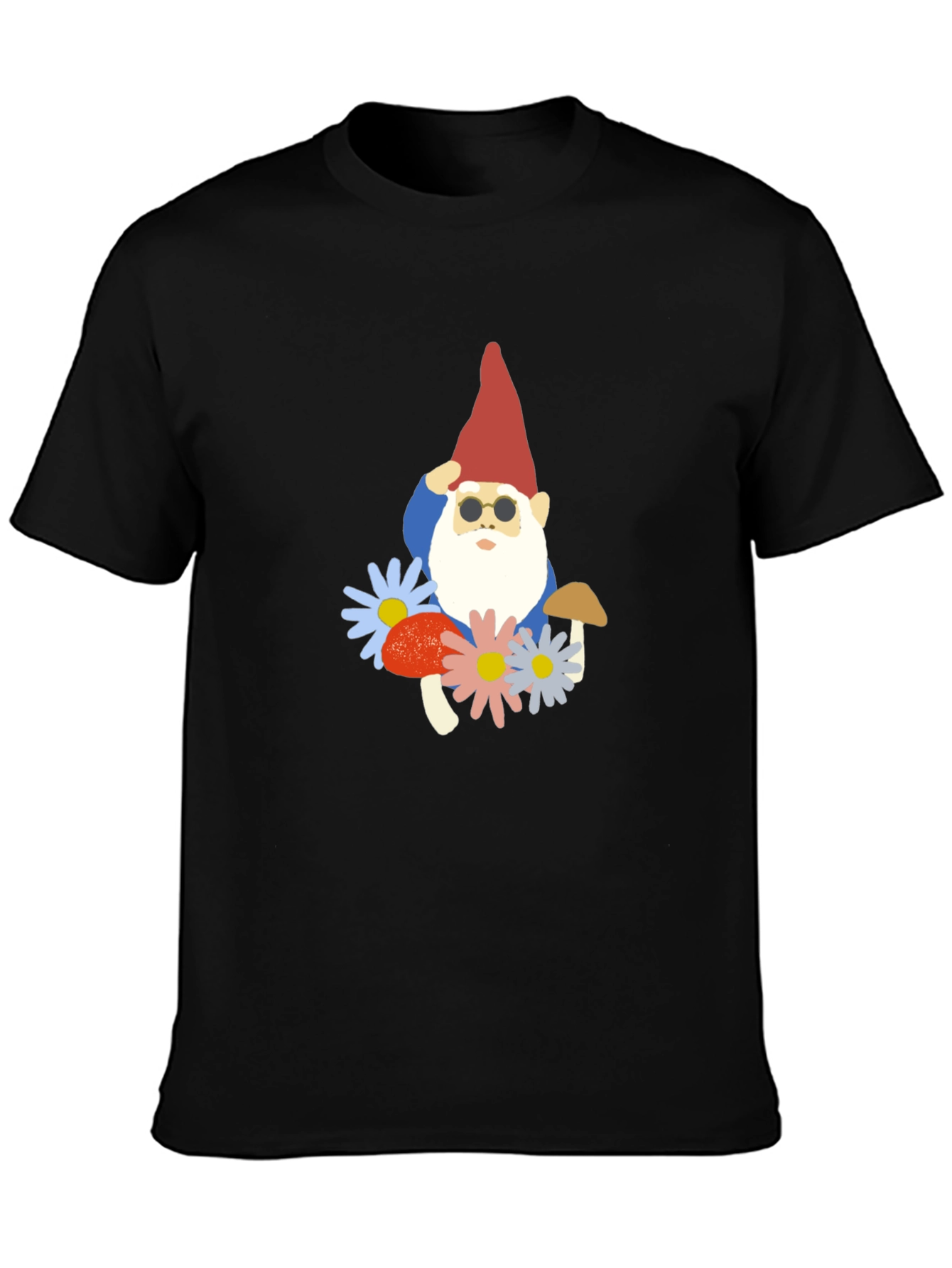 Cool Gnome T-Shirt - Garden Hippie Style