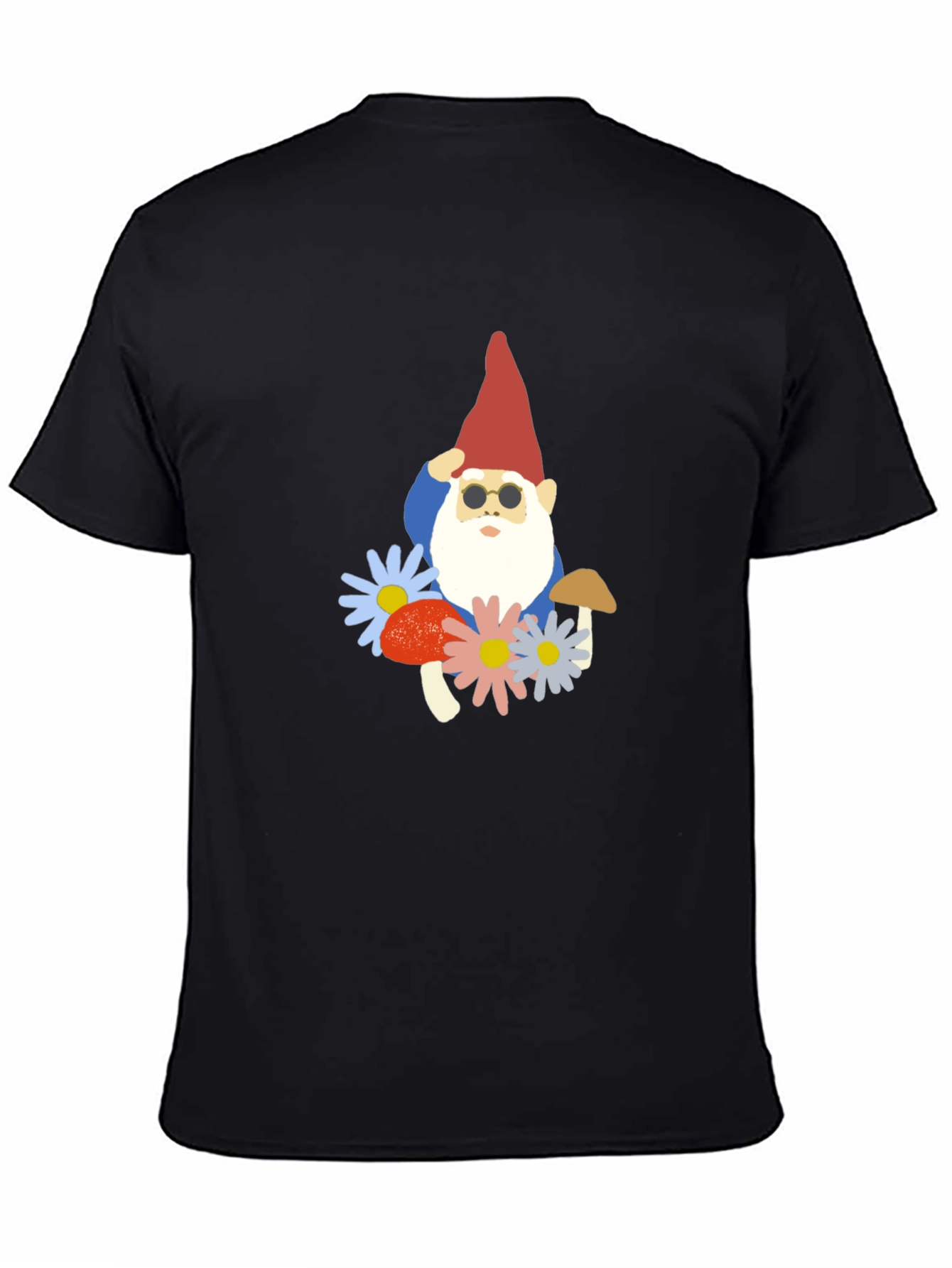 Cool Gnome T-Shirt - Garden Hippie Style