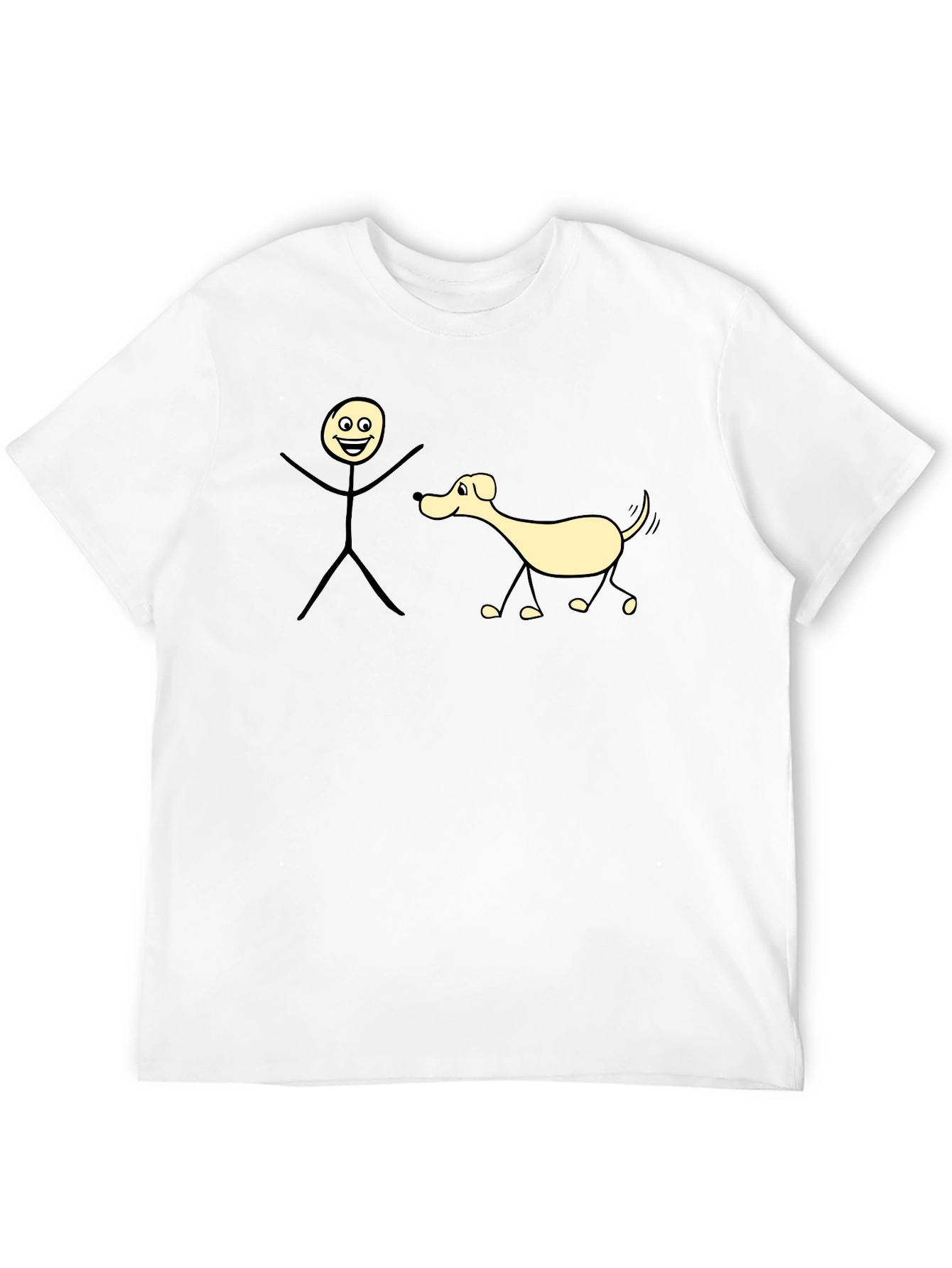 Funny Stick Figure Dog T-Shirt