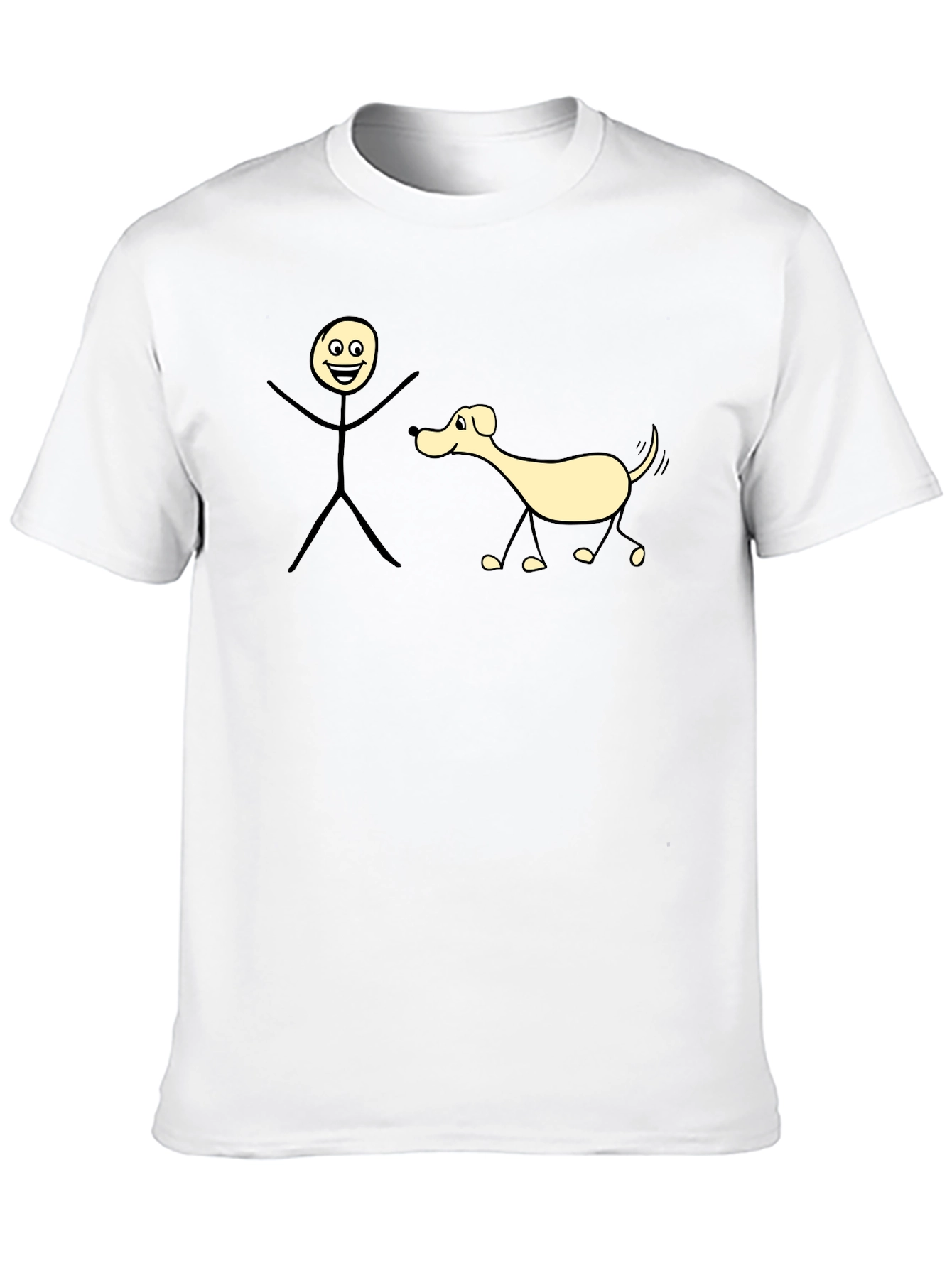 Funny Stick Figure Dog T-Shirt