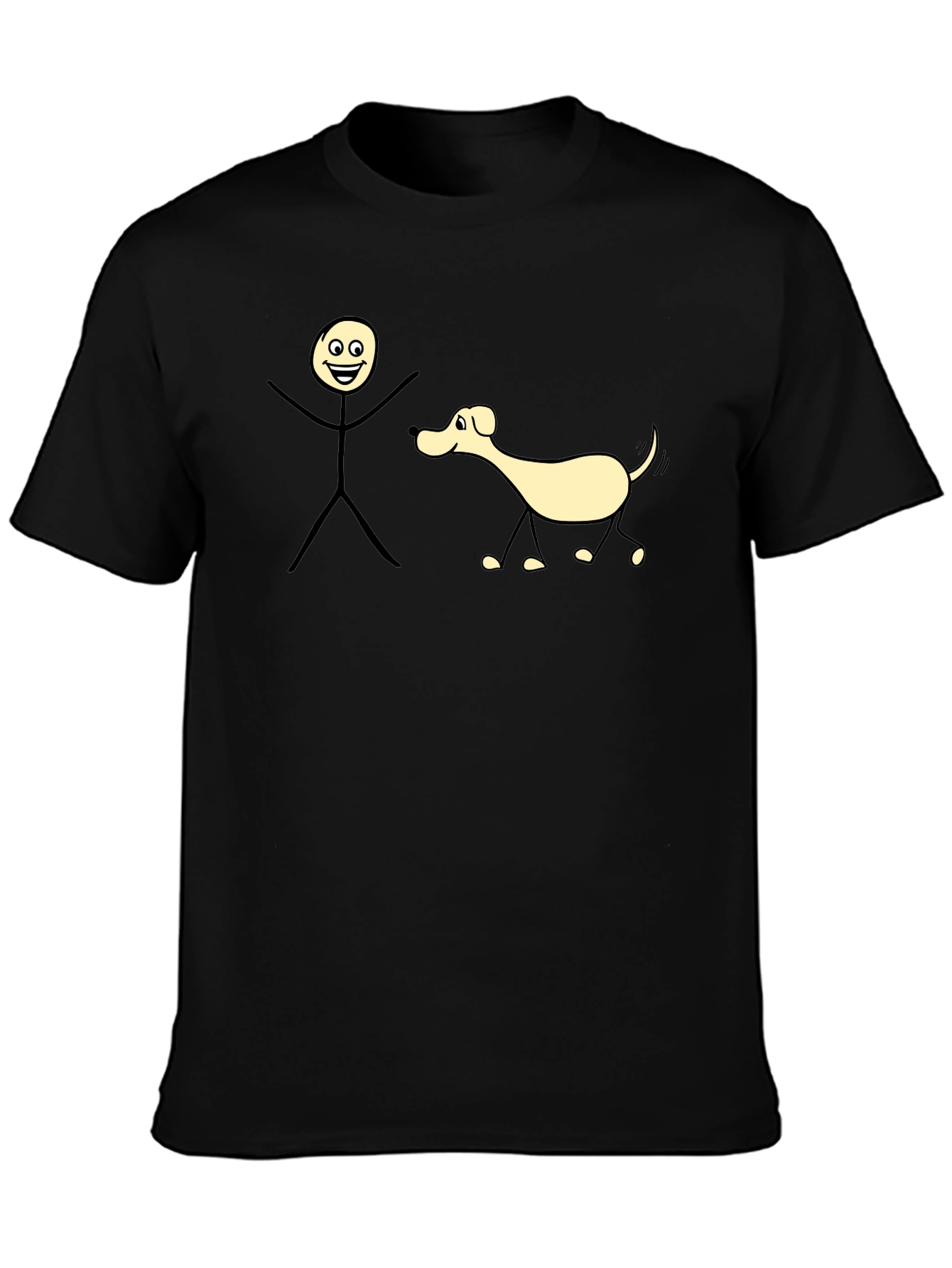 Funny Stick Figure Dog T-Shirt
