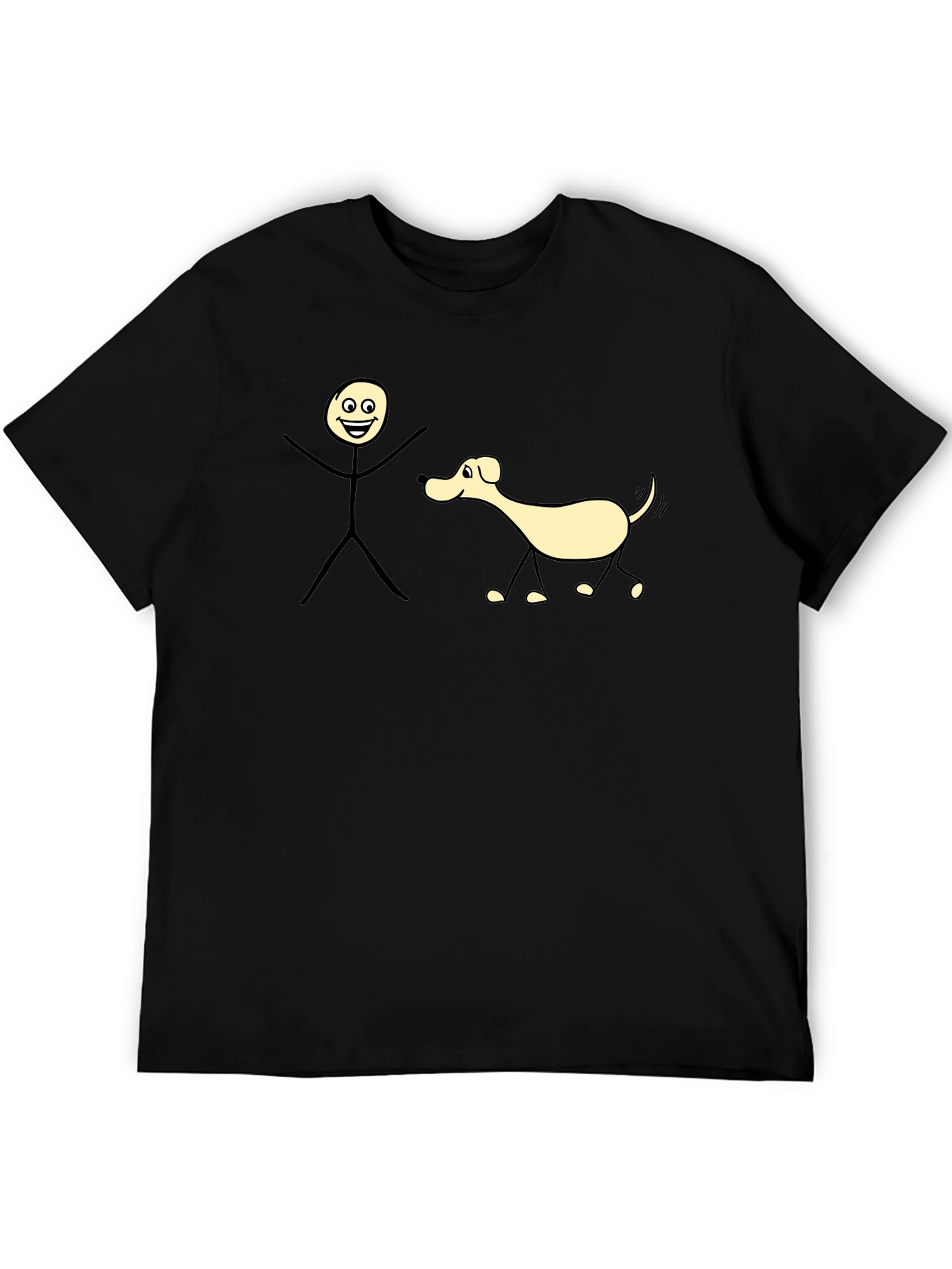 Funny Stick Figure Dog T-Shirt