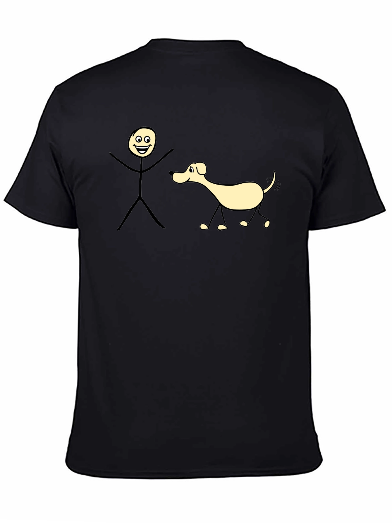 Funny Stick Figure Dog T-Shirt