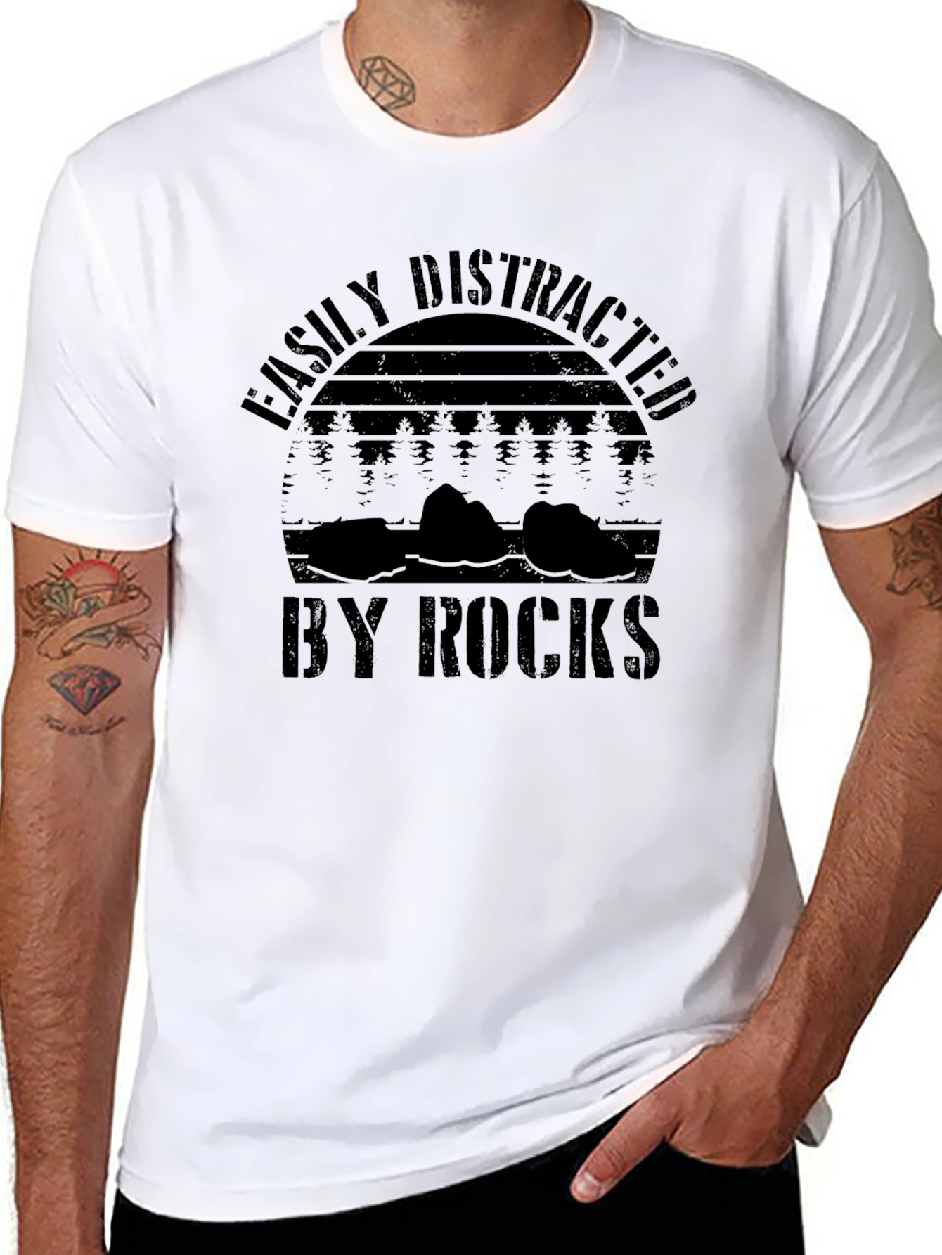Easily Distracted by Rocks T-Shirt