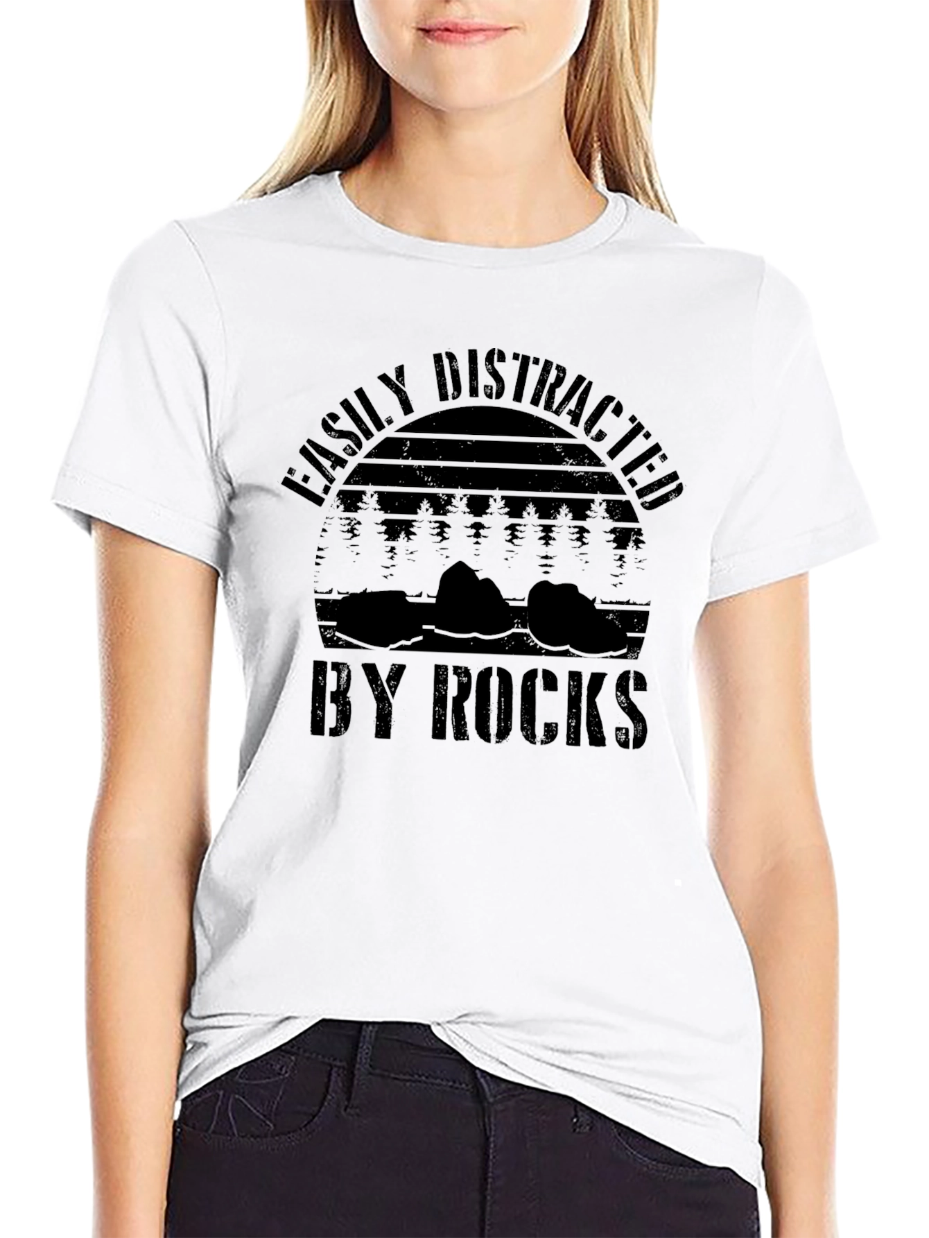 Easily Distracted by Rocks T-Shirt