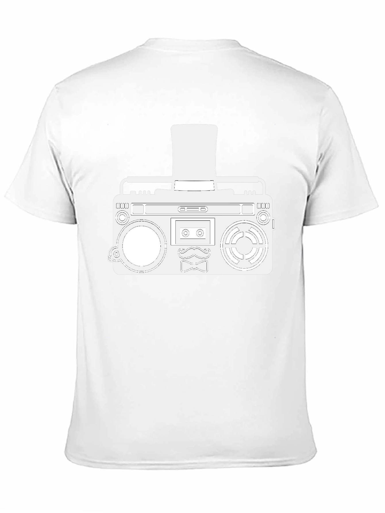 Retro Boombox Graphic T-Shirt - Cool Hipster Style