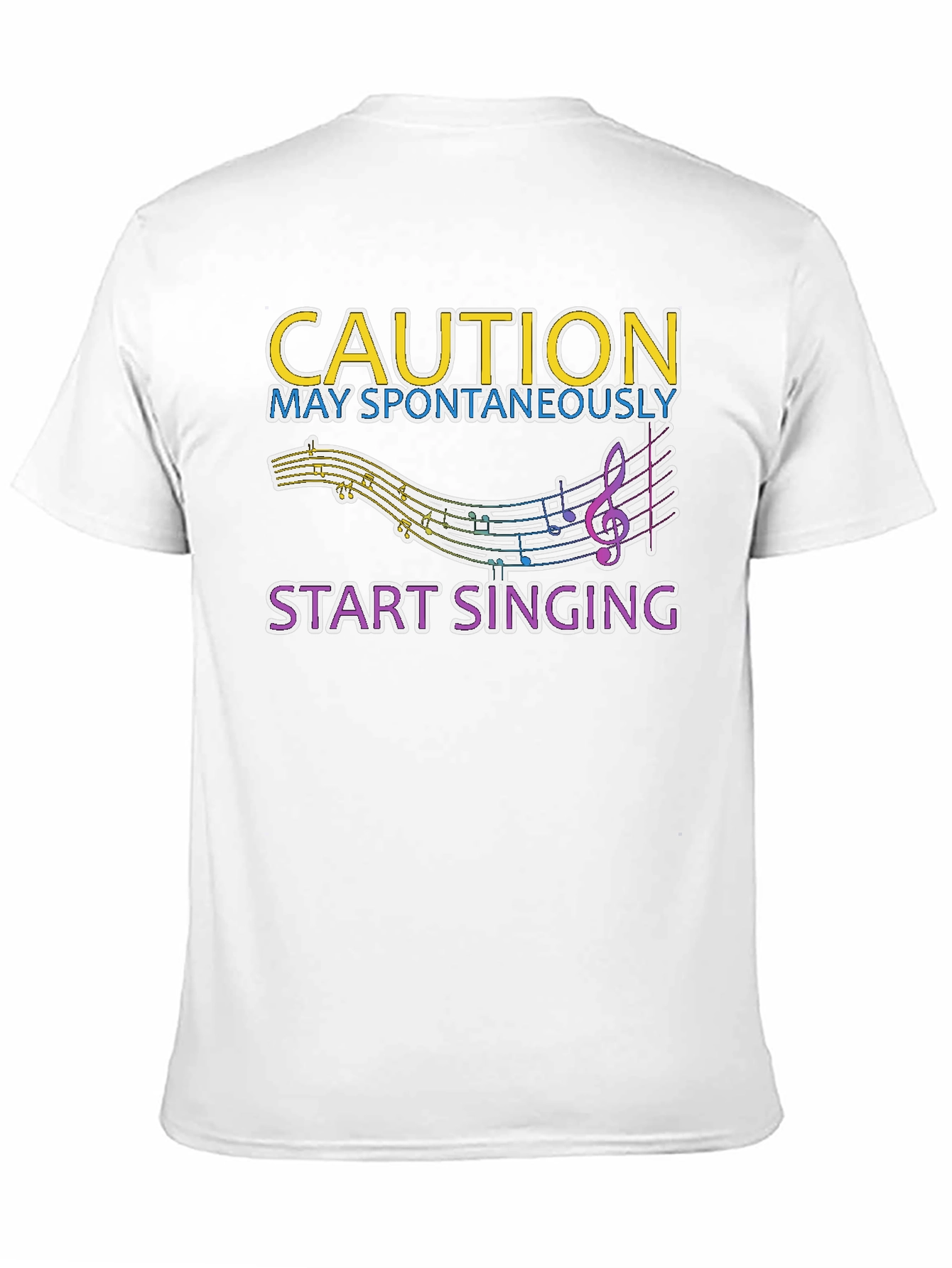 Caution May Spontaneously Start Singing Tee