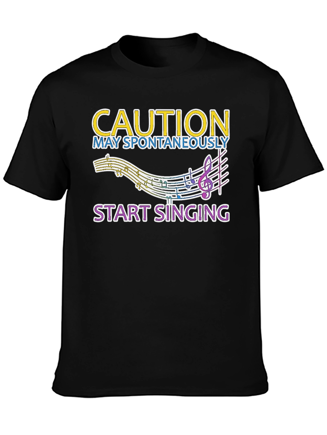 Caution May Spontaneously Start Singing Tee