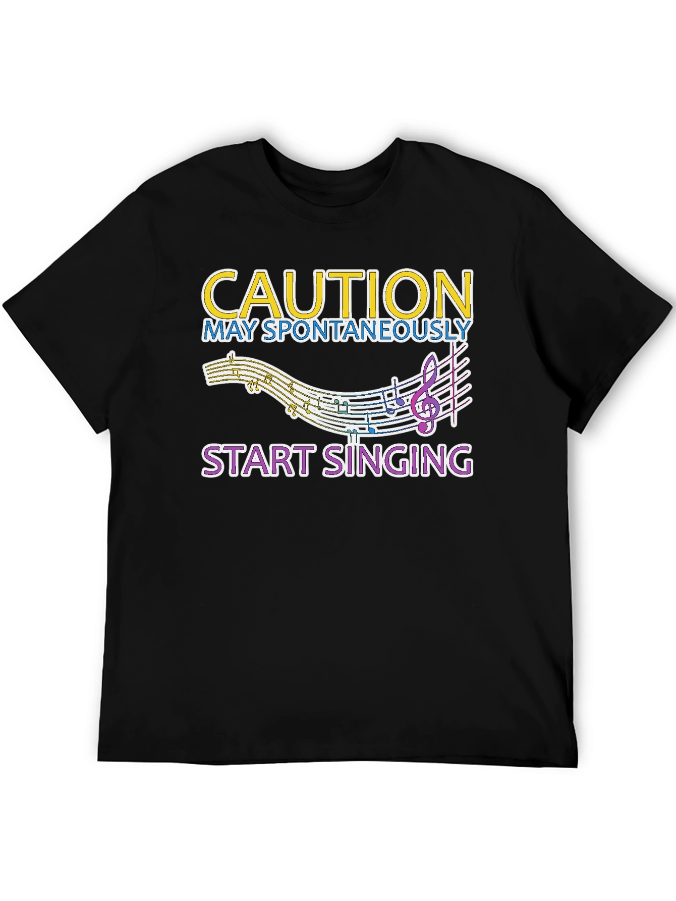 Caution May Spontaneously Start Singing Tee