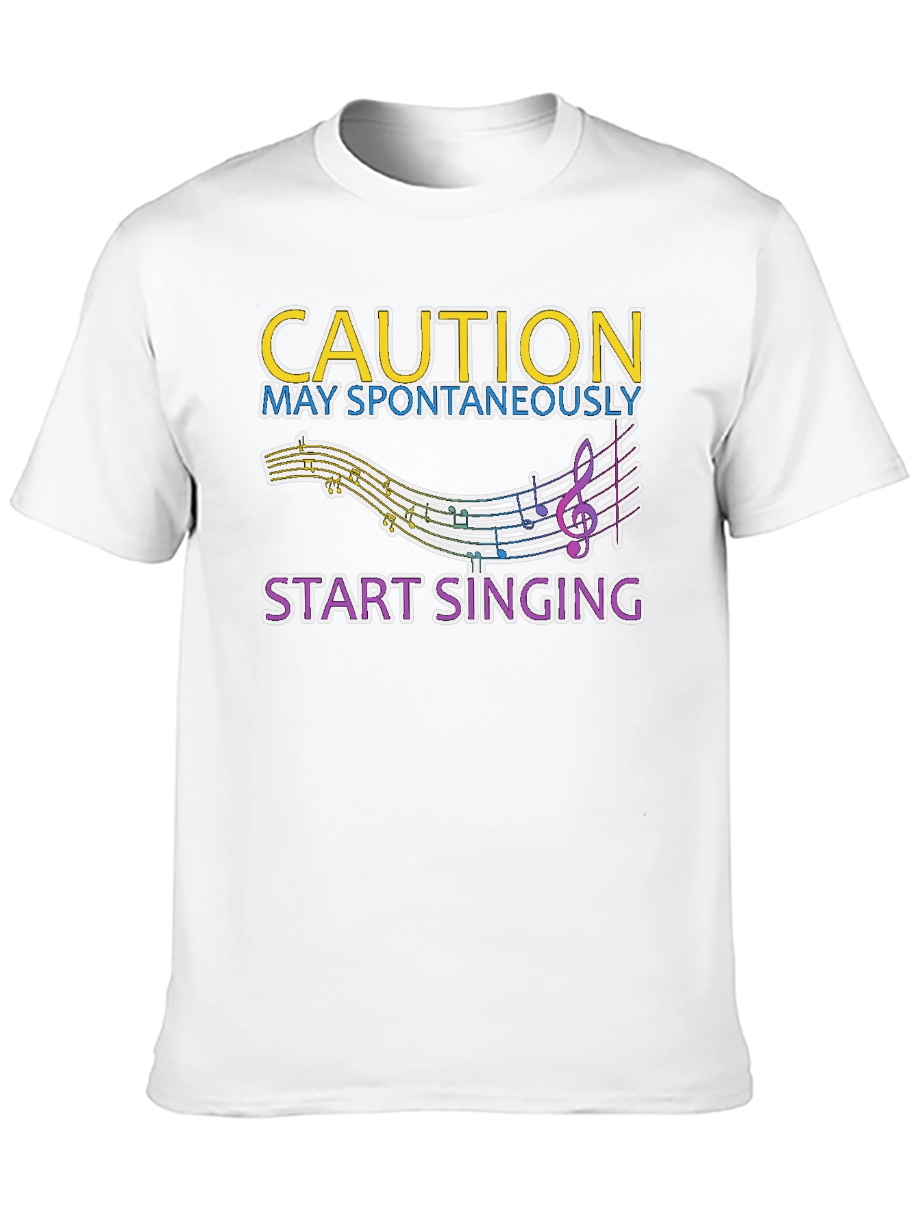 Caution May Spontaneously Start Singing Tee