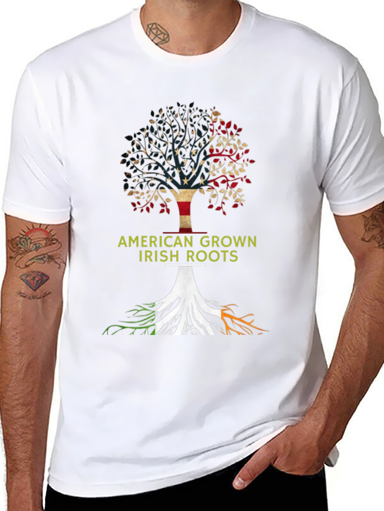 American Grown Irish Roots Graphic Tee
