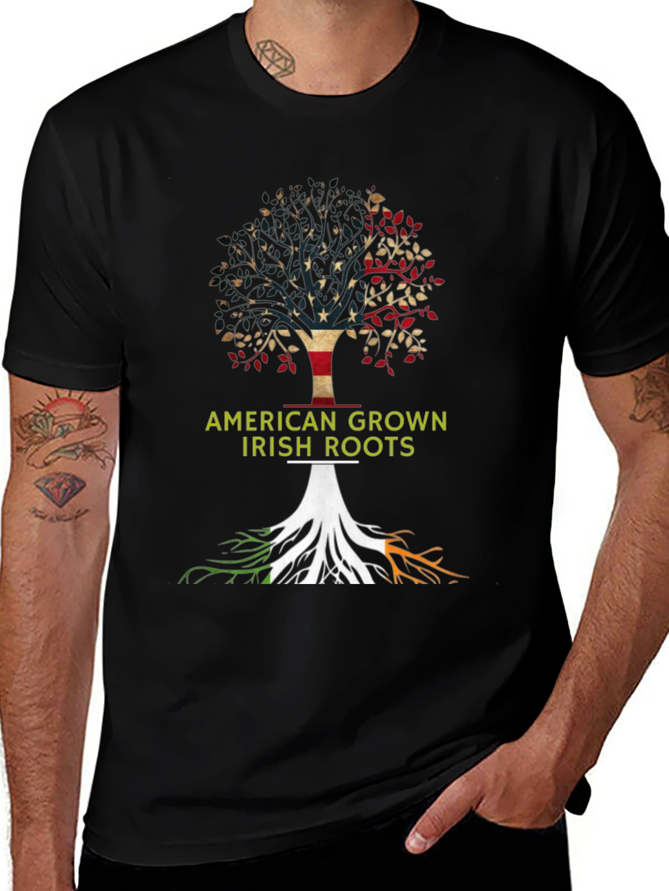American Grown Irish Roots Graphic Tee