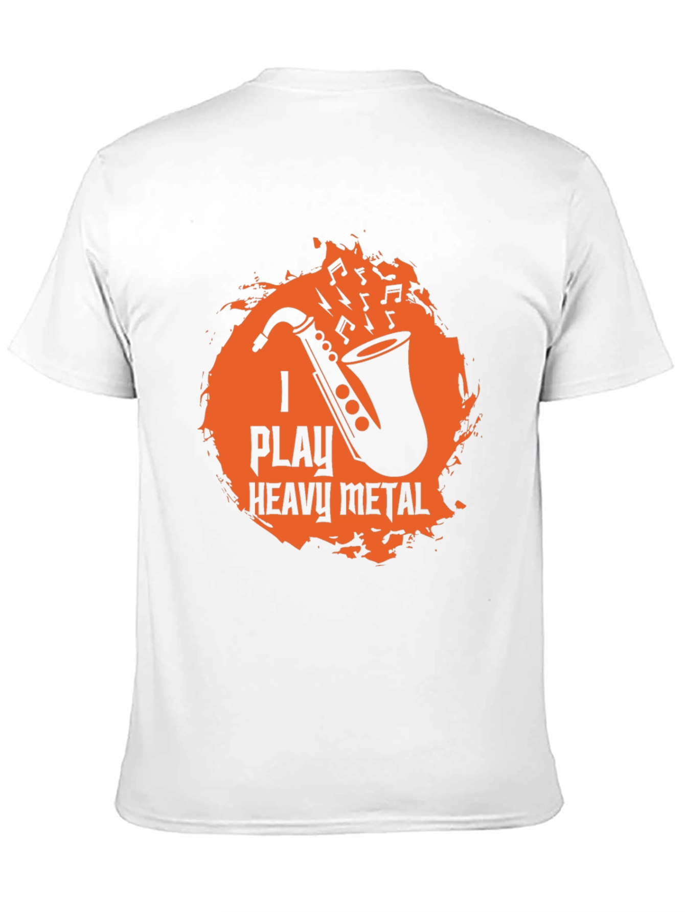 I Play Heavy Metal Saxophone Black Graphic T-Shirt