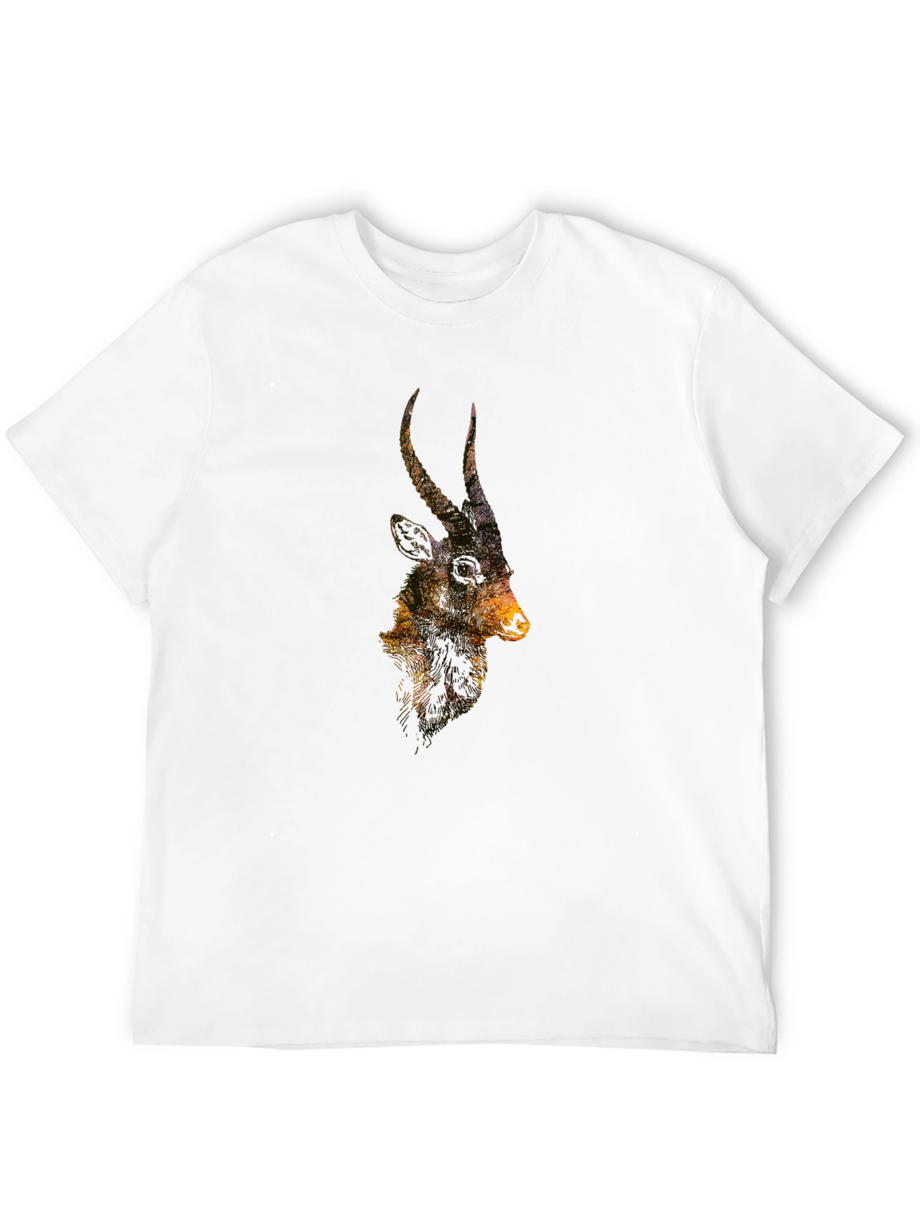 Antelope Silhouette Graphic Tee - Nature Inspired T-Shirt