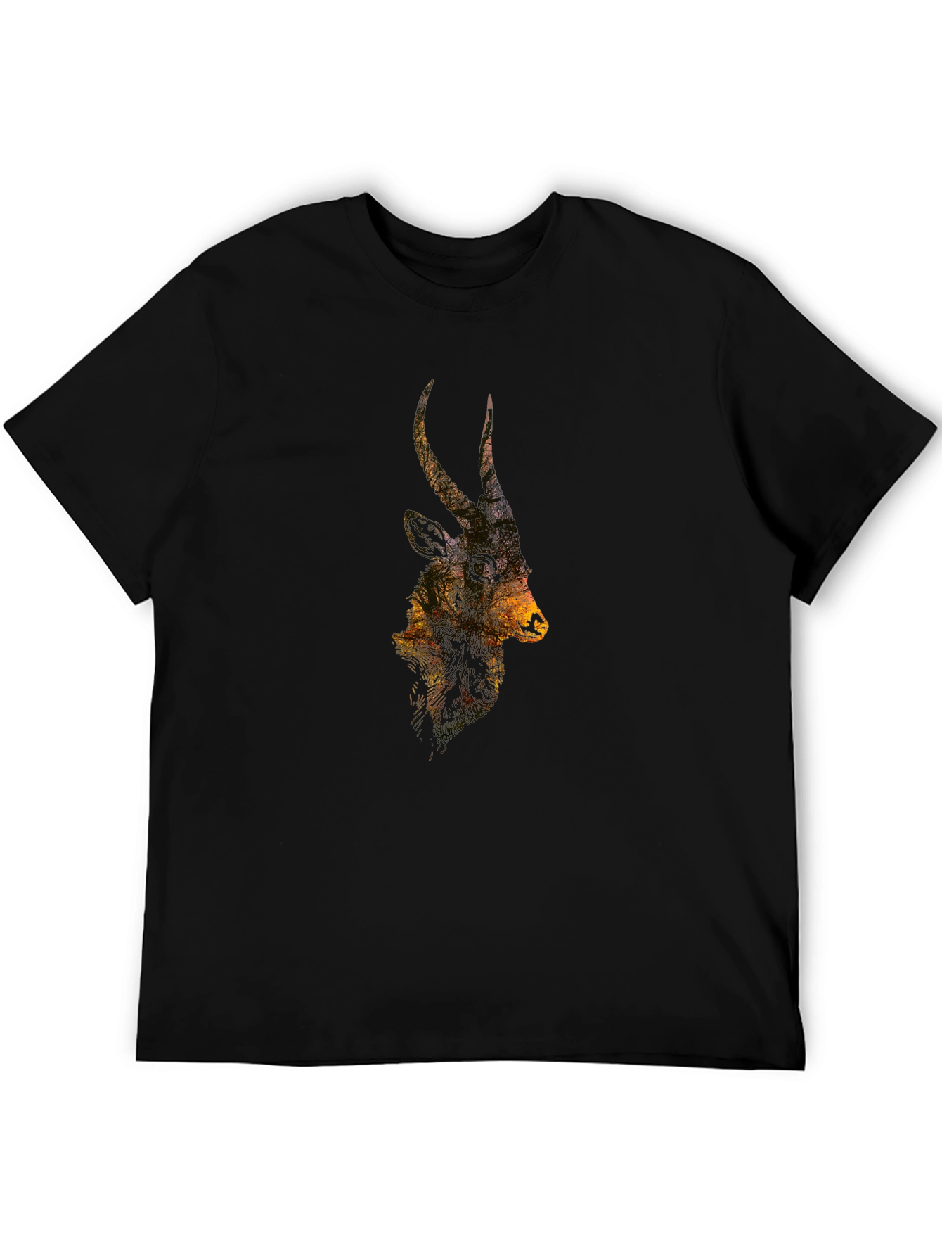 Antelope Silhouette Graphic Tee - Nature Inspired T-Shirt