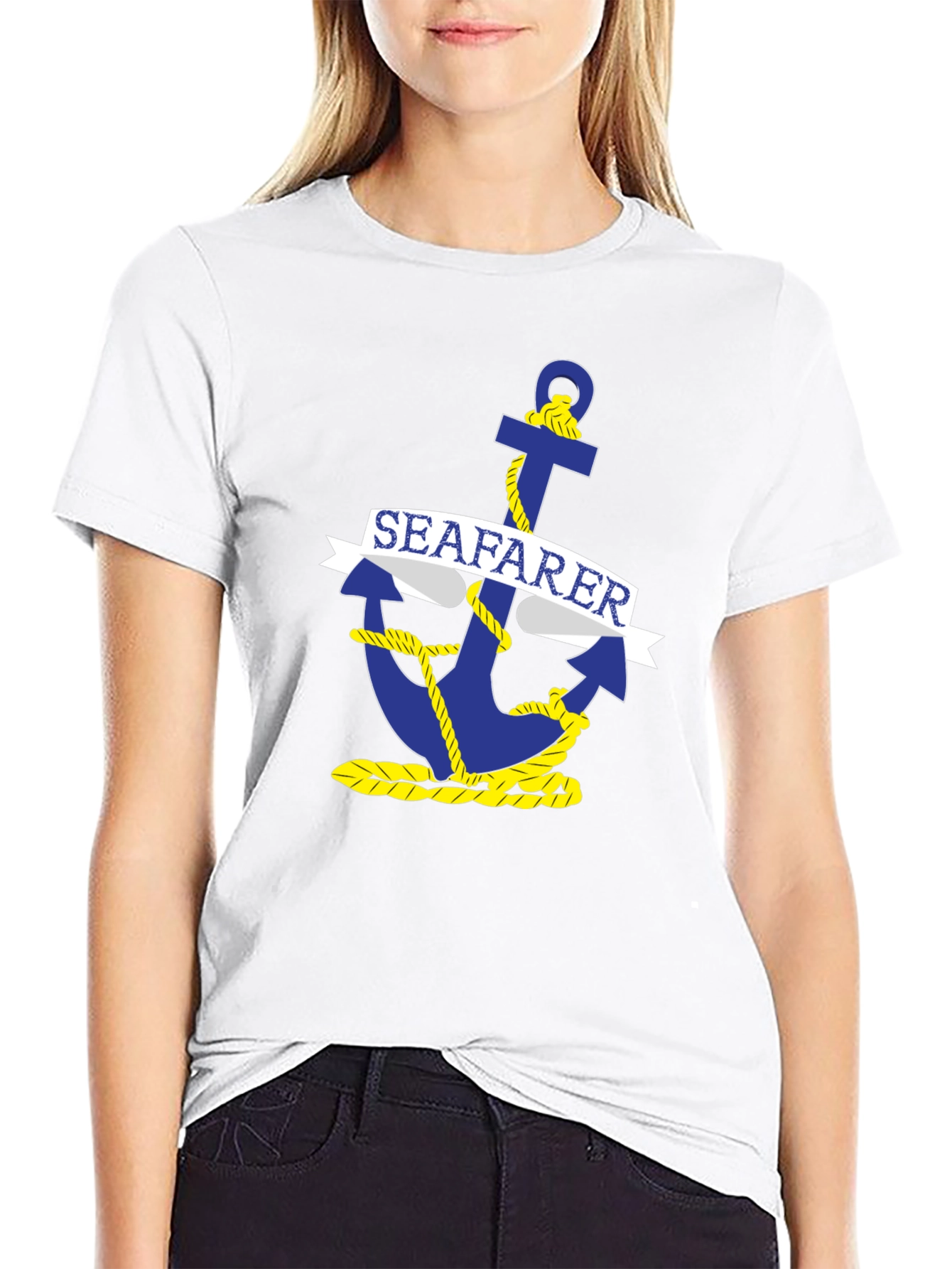 Seafarer Anchor Graphic T-Shirt - Maritime Nautical Tee