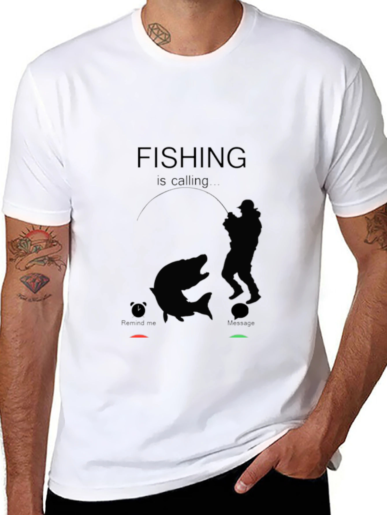 Fishing is Calling T-Shirt - Angler Humor Tee