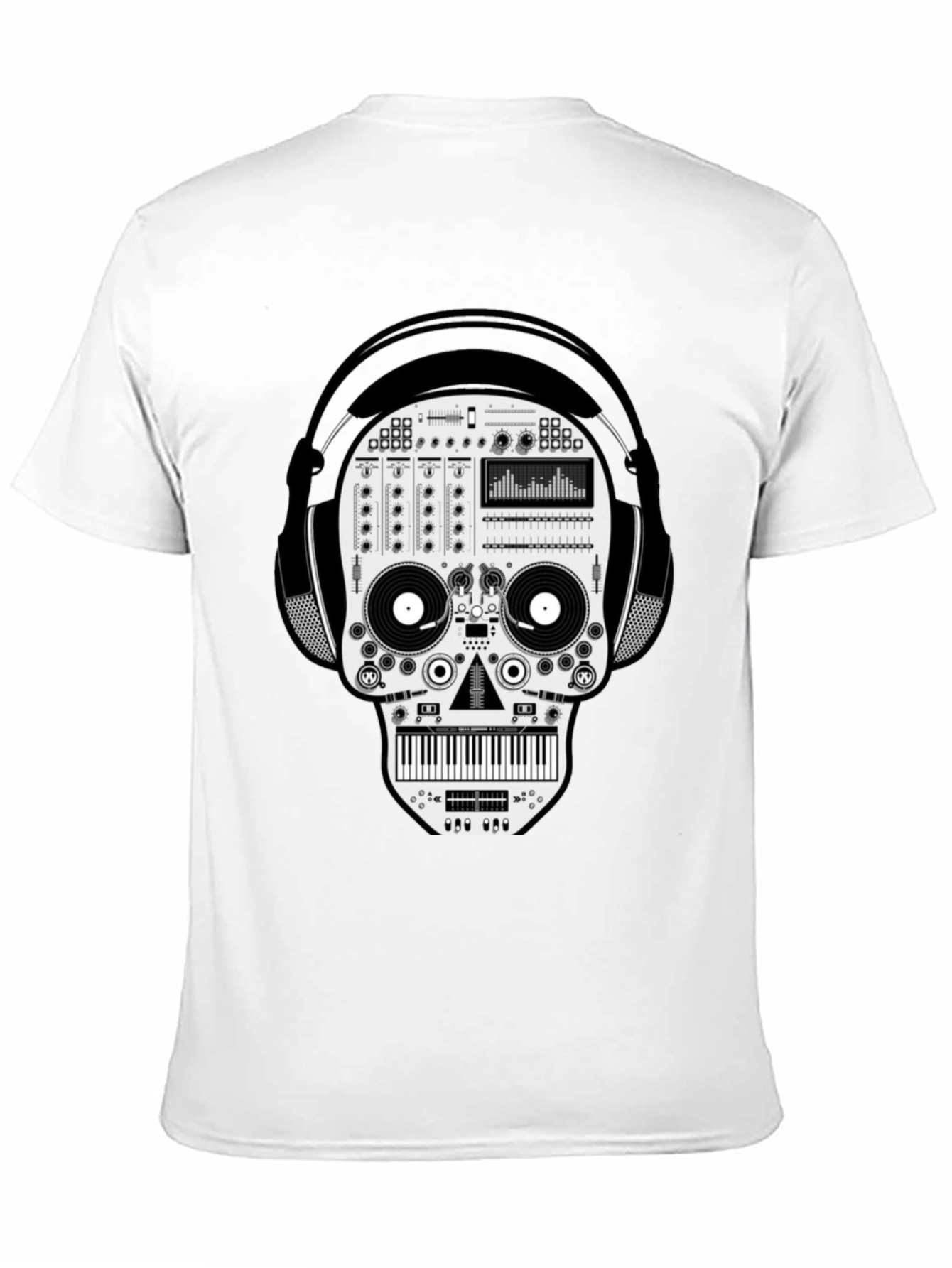 DJ Skull Graphic T-Shirt - Unique Music Lover Tee
