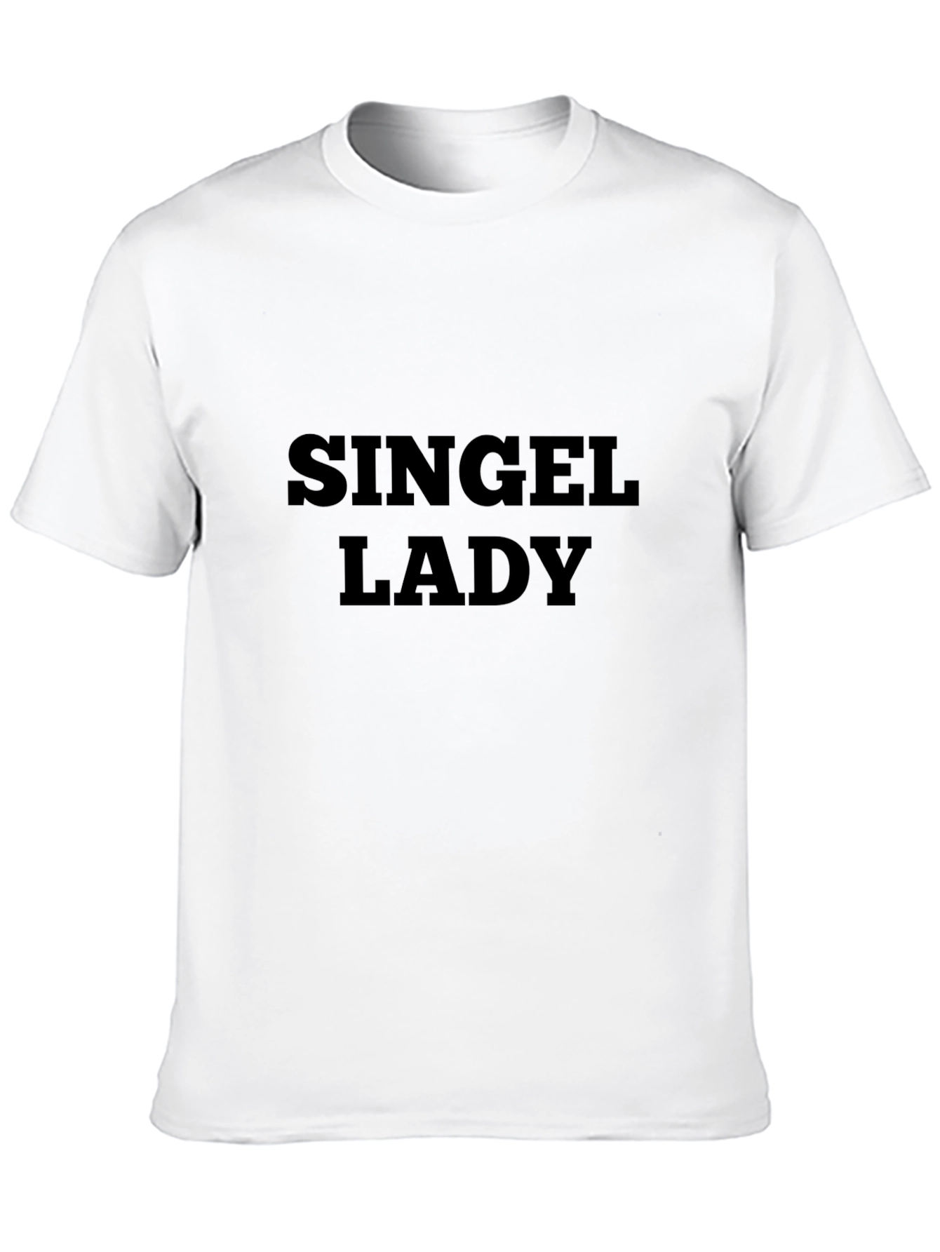 Single Lady Tee - Classic Black Crew Neck