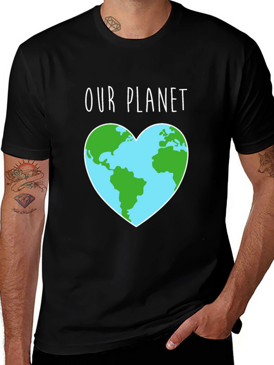 Our Planet Earth Heart Graphic Tee
