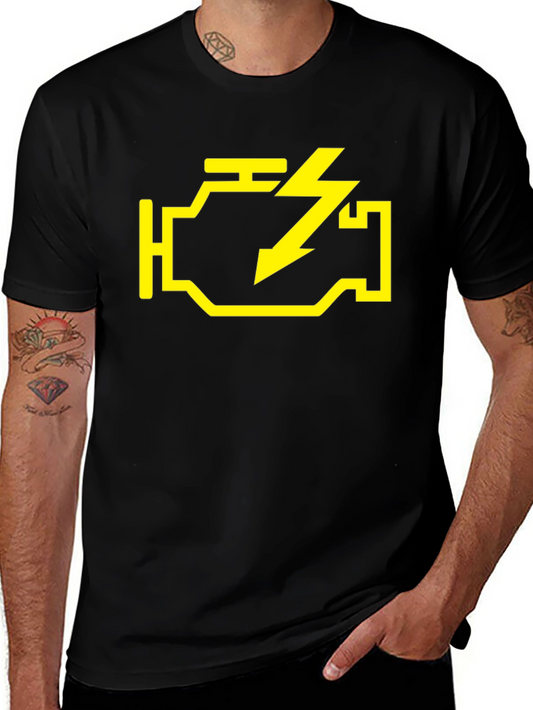 Check Engine Light T-Shirt - Mechanic Humor