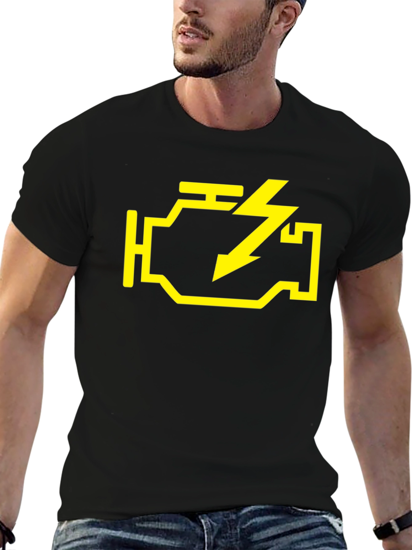 Check Engine Light T-Shirt - Mechanic Humor