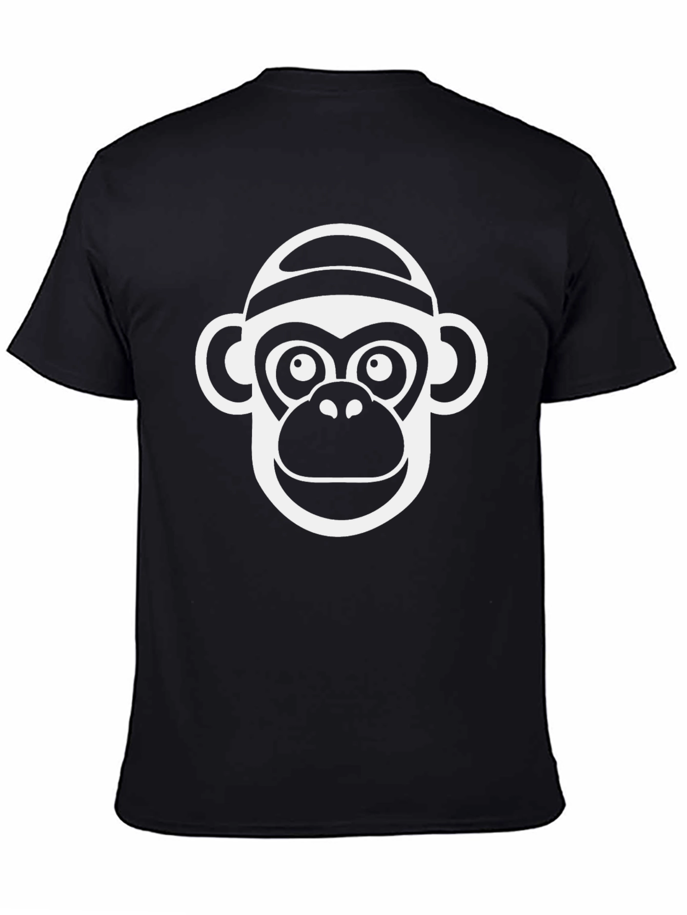 Funky Monkey Graphic Tee - Black Cotton T-Shirt