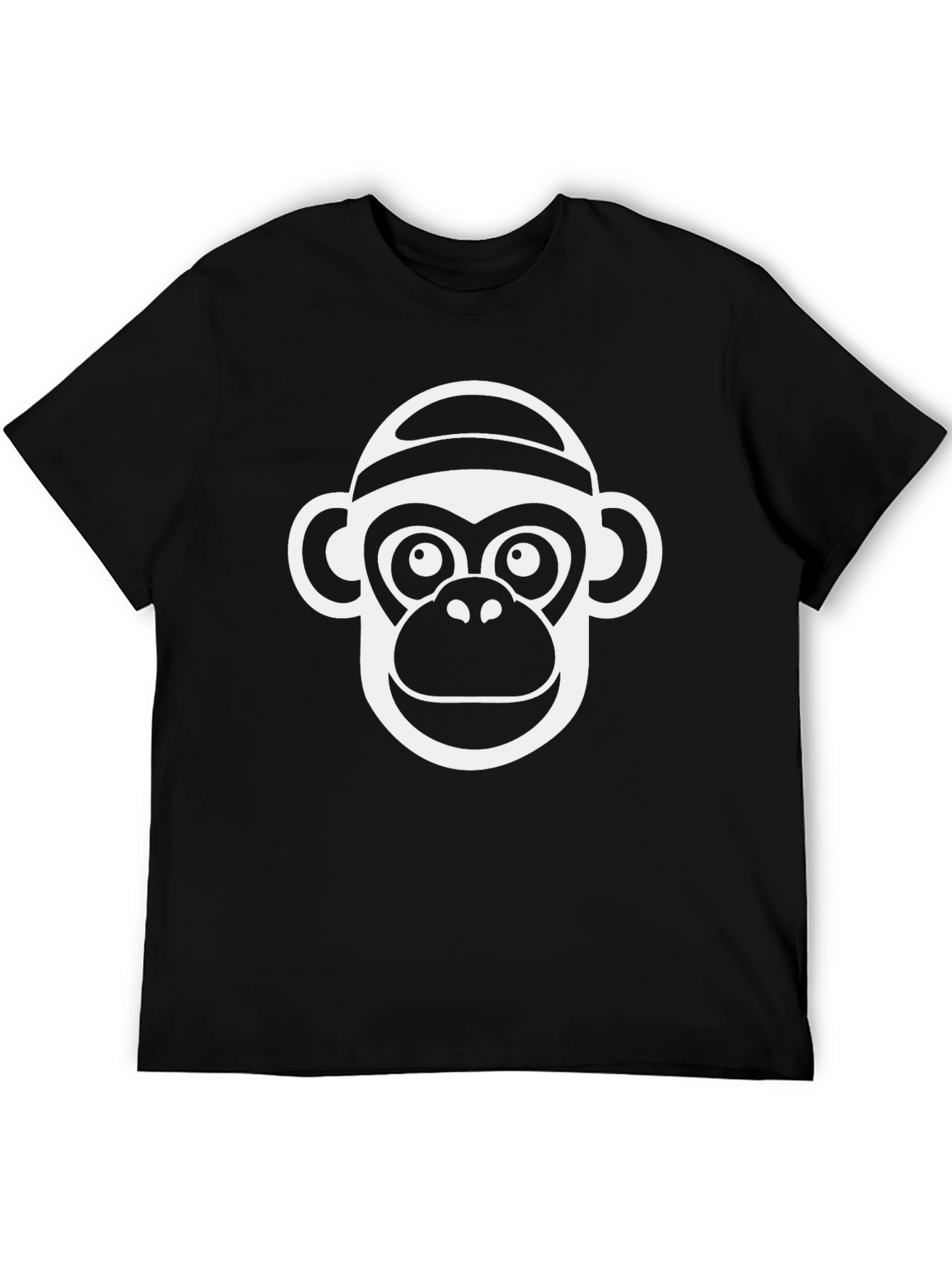 Funky Monkey Graphic Tee - Black Cotton T-Shirt