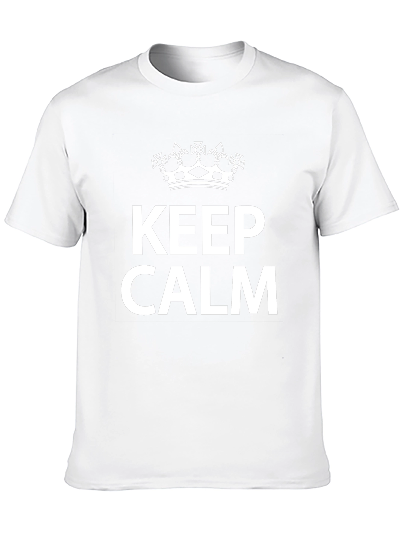 Keep Calm Graphic Tee - Black Cotton T-Shirt