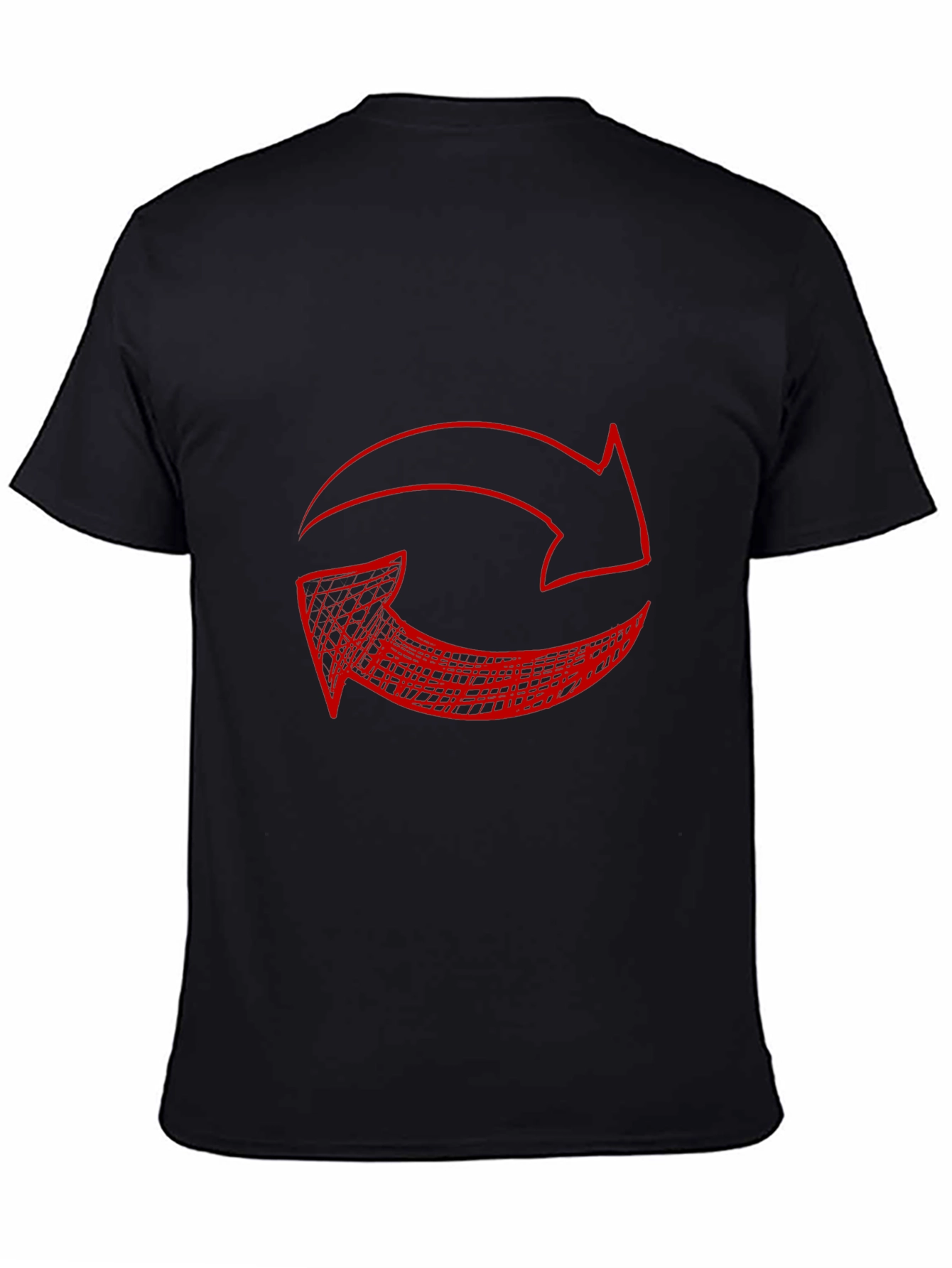 Red Arrow Graphic Black T-Shirt