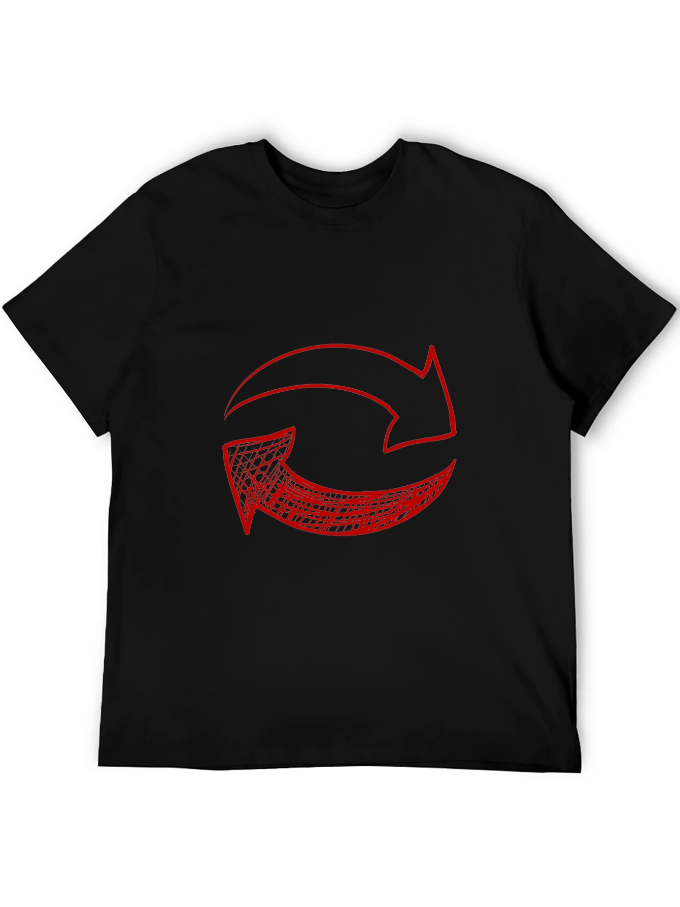 Red Arrow Graphic Black T-Shirt