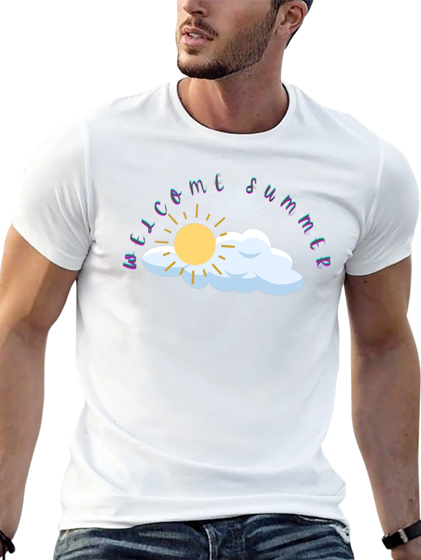 Welcome Summer Black Graphic Tee