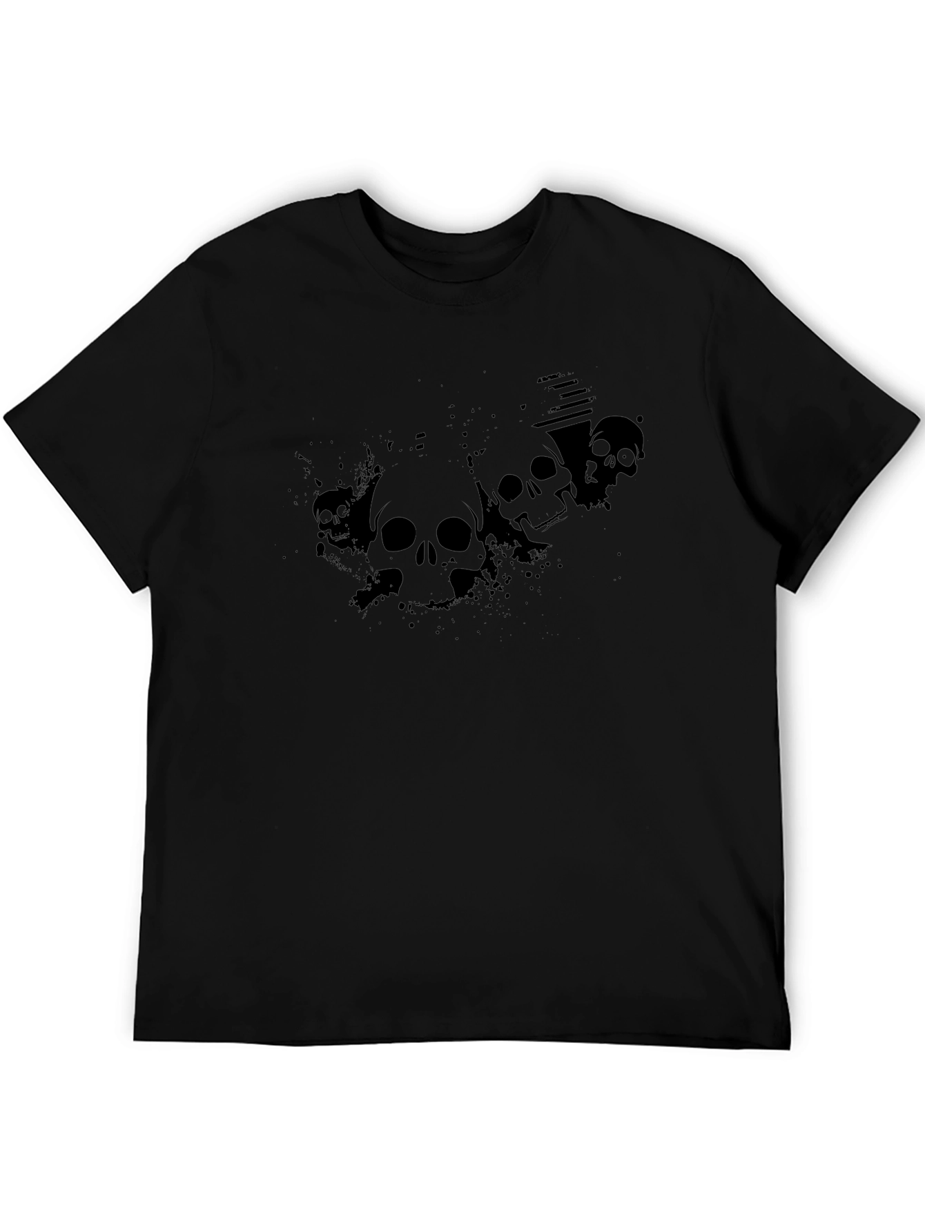 Skull Graphic T-Shirt - Mens Black Tee