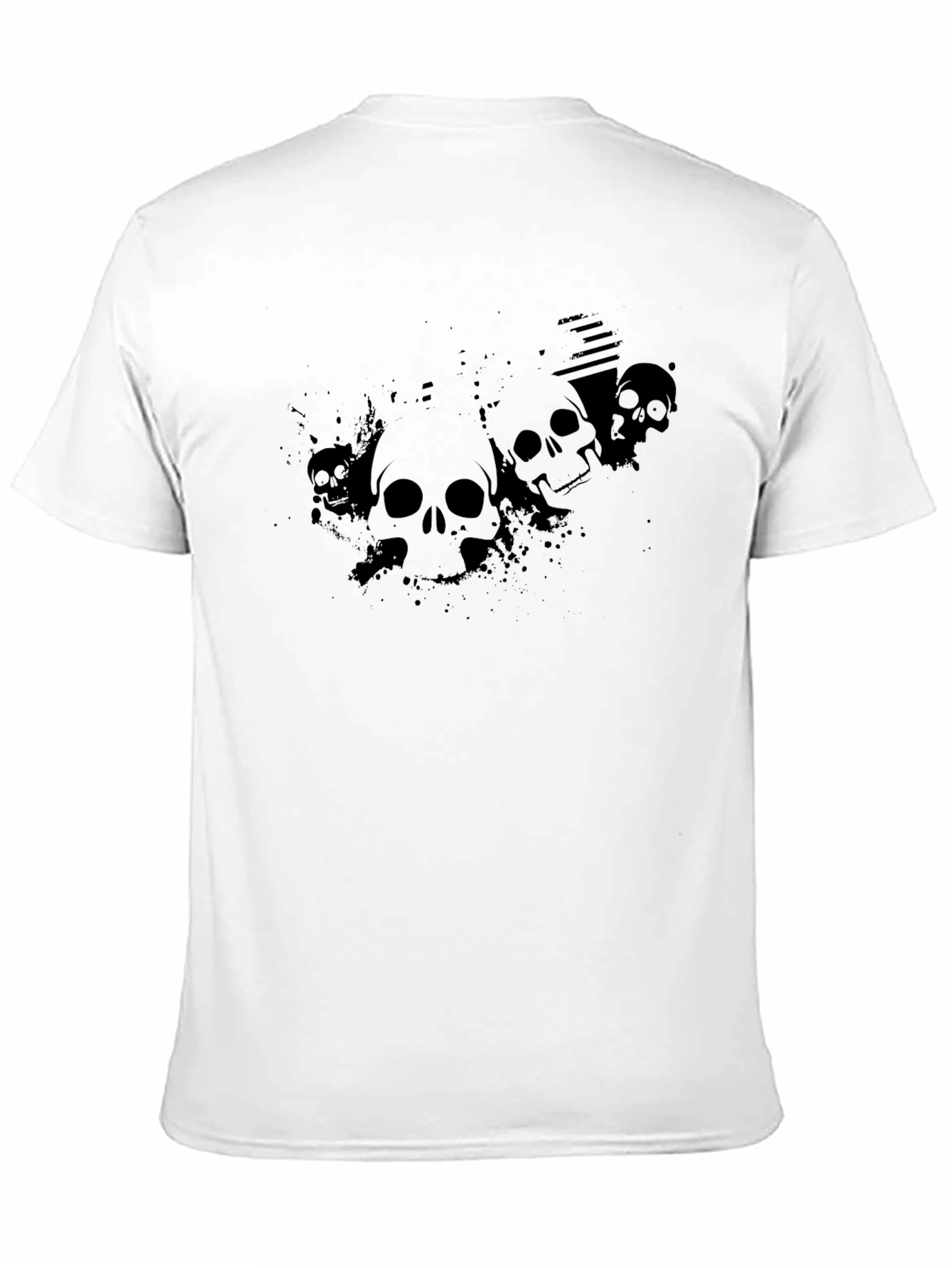 Skull Graphic T-Shirt - Mens Black Tee