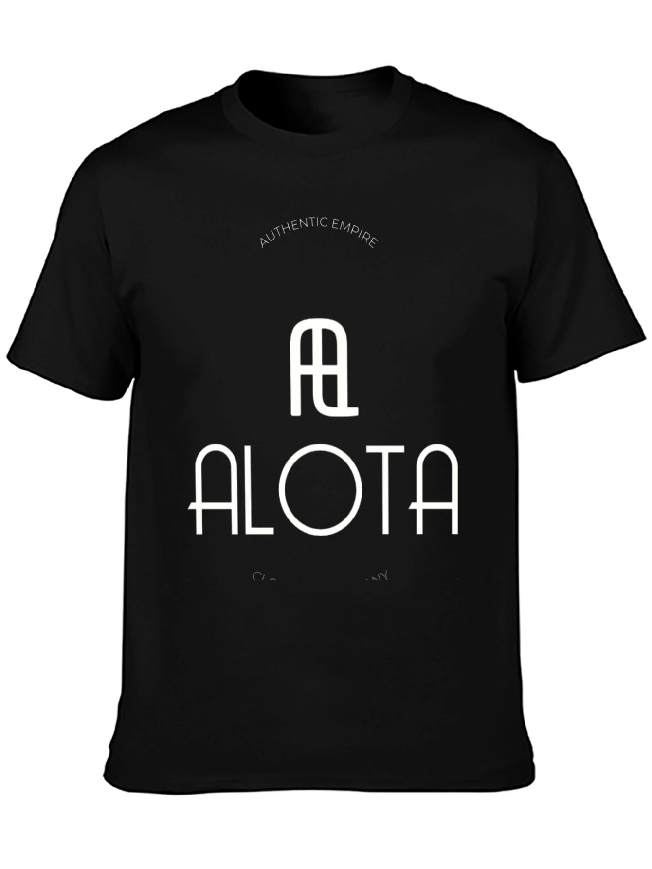 Alota Authentic Empire Black Graphic Tee