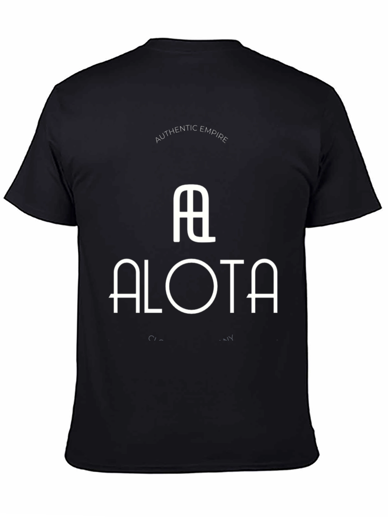 Alota Authentic Empire Black Graphic Tee