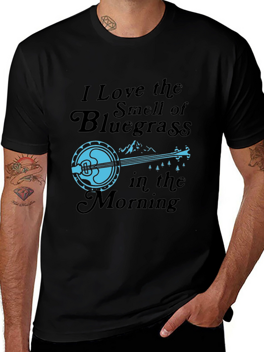 Bluegrass Banjo T-Shirt - I Love the Smell in the Morning