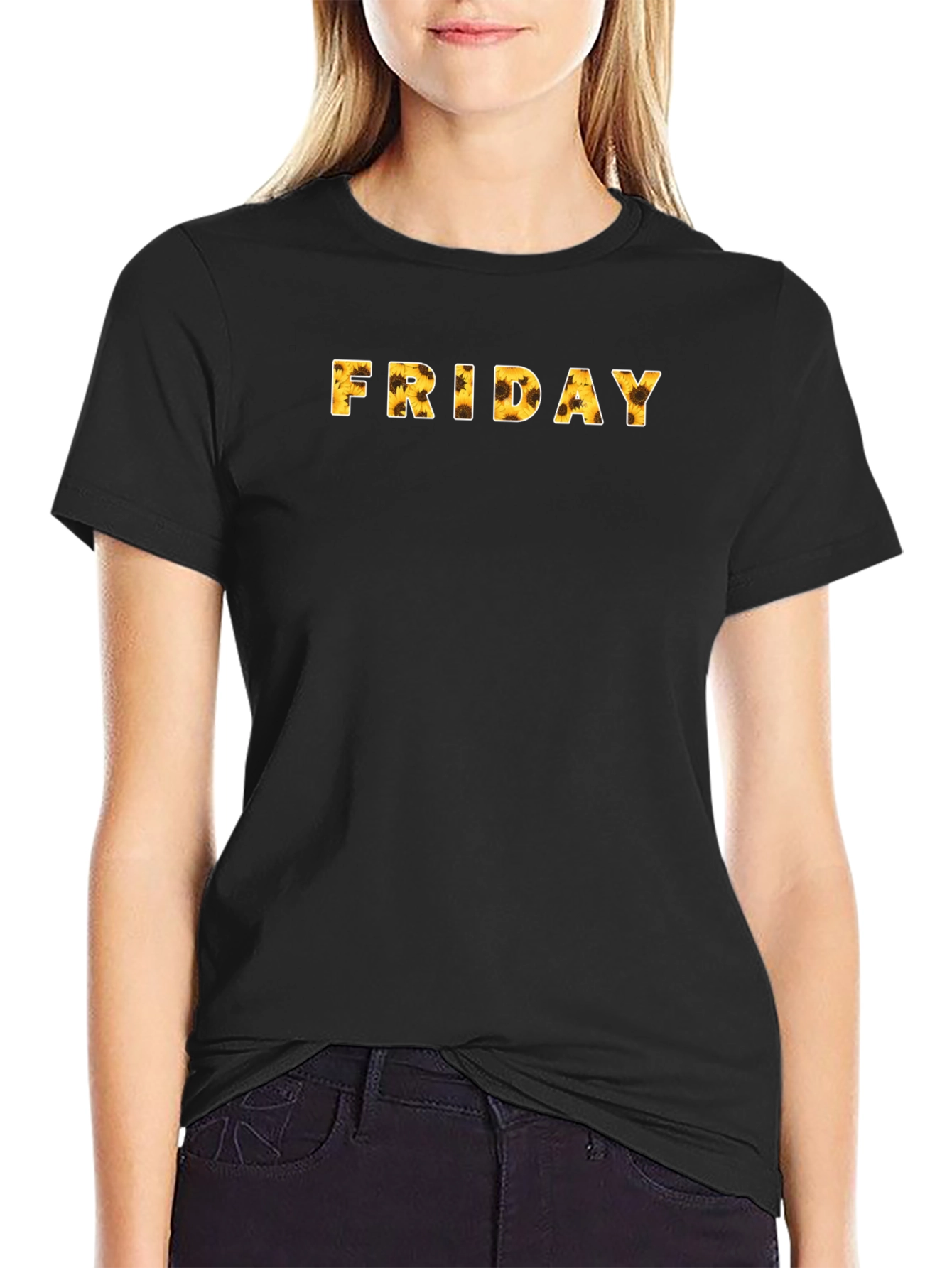Sunflower Friday T-Shirt - Black Casual Wear